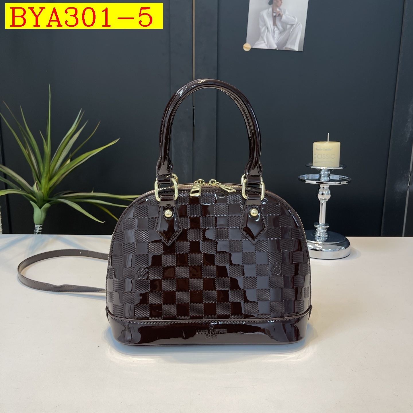 34$ LV Handbag Size 25x19x12cm 417096 BYA301 gallery