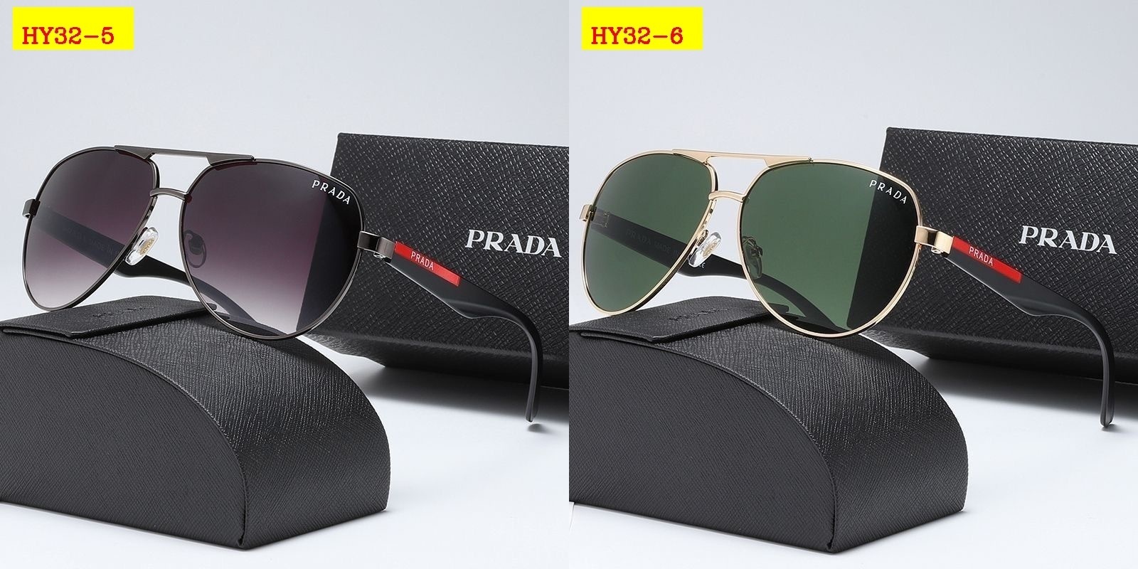 34$ Prada Sunglassess with box 3840 HY32 gallery