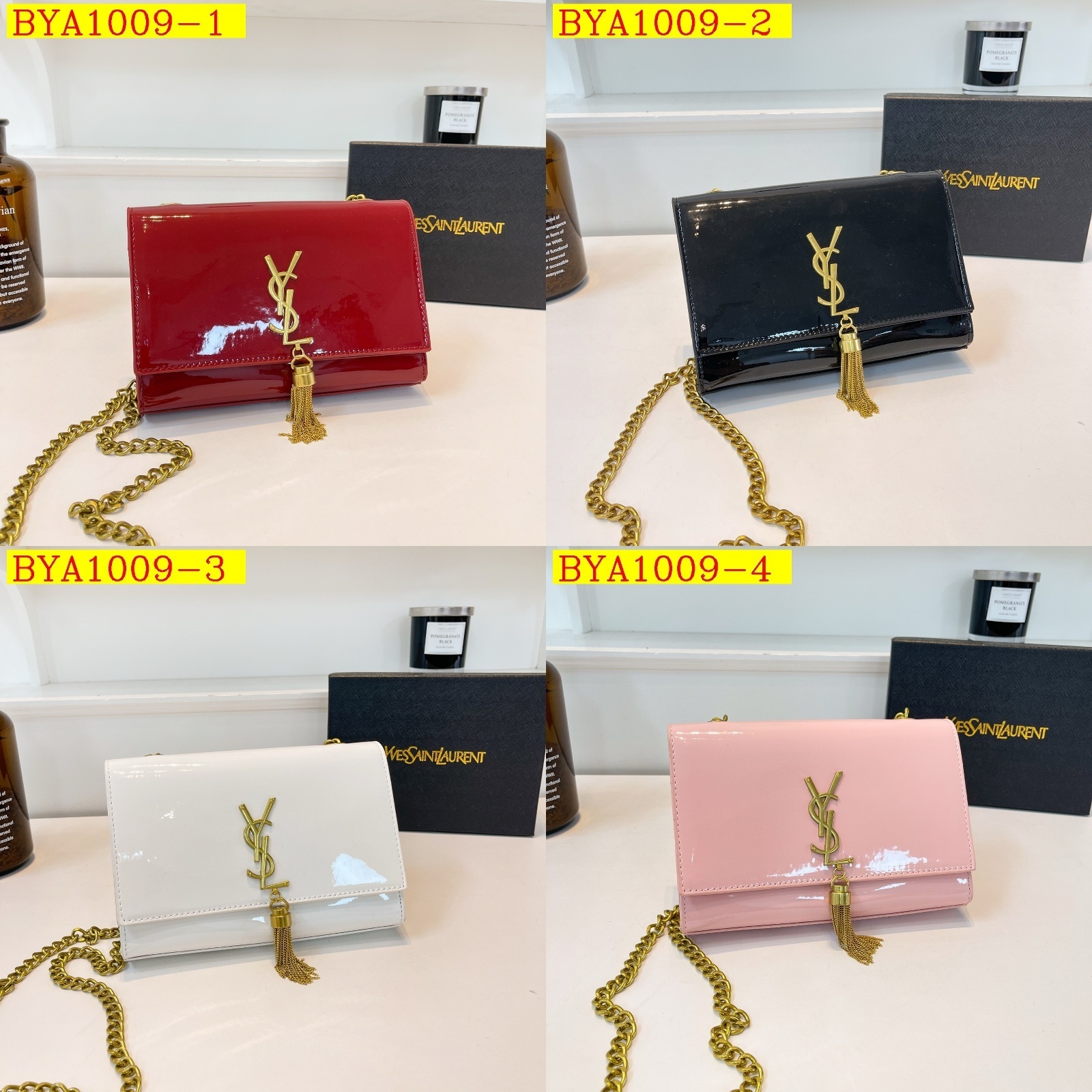 34$ YSL Shoulder bag size 22x15x5cm 014018 BYA1009 gallery