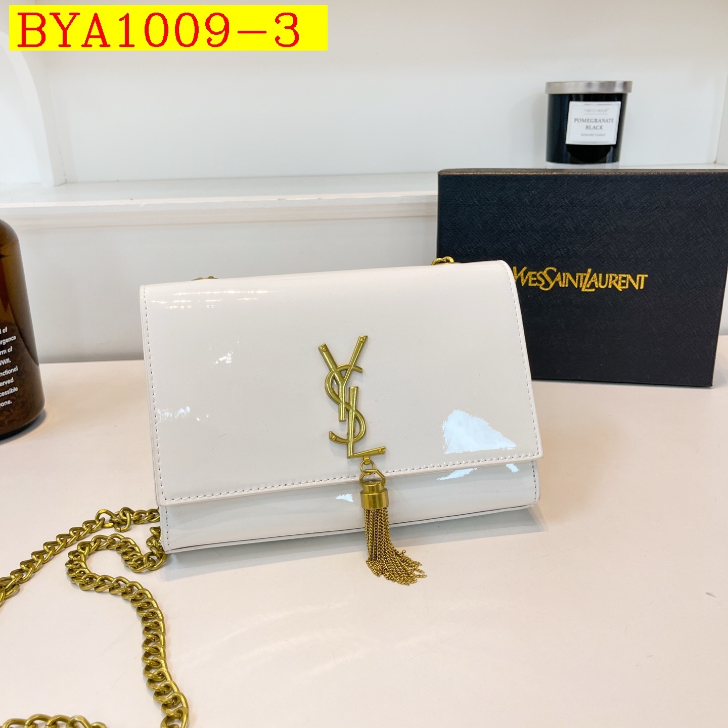 34$ YSL Shoulder bag size 22x15x5cm 014018 BYA1009 gallery