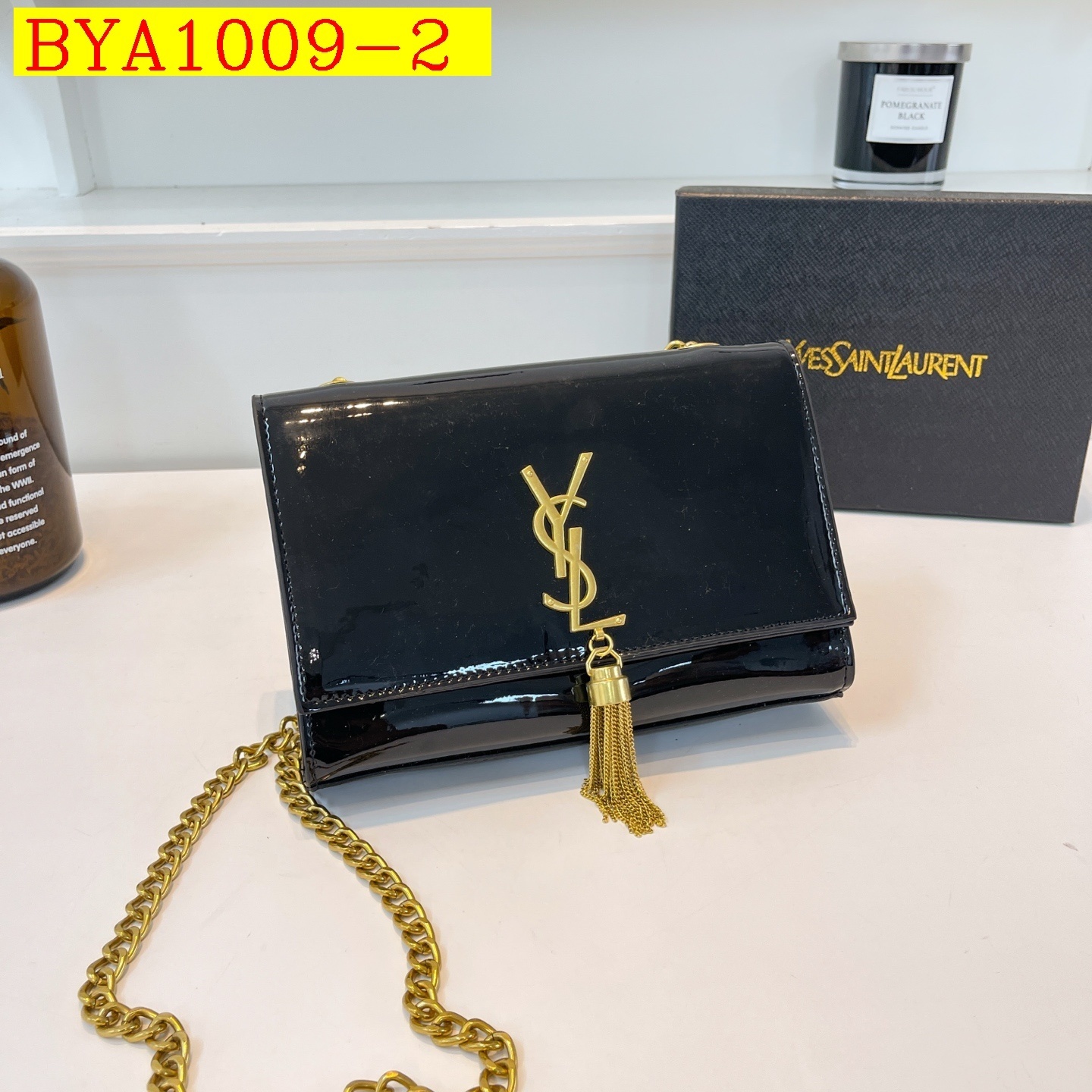 34$ YSL Shoulder bag size 22x15x5cm 014018 BYA1009 gallery
