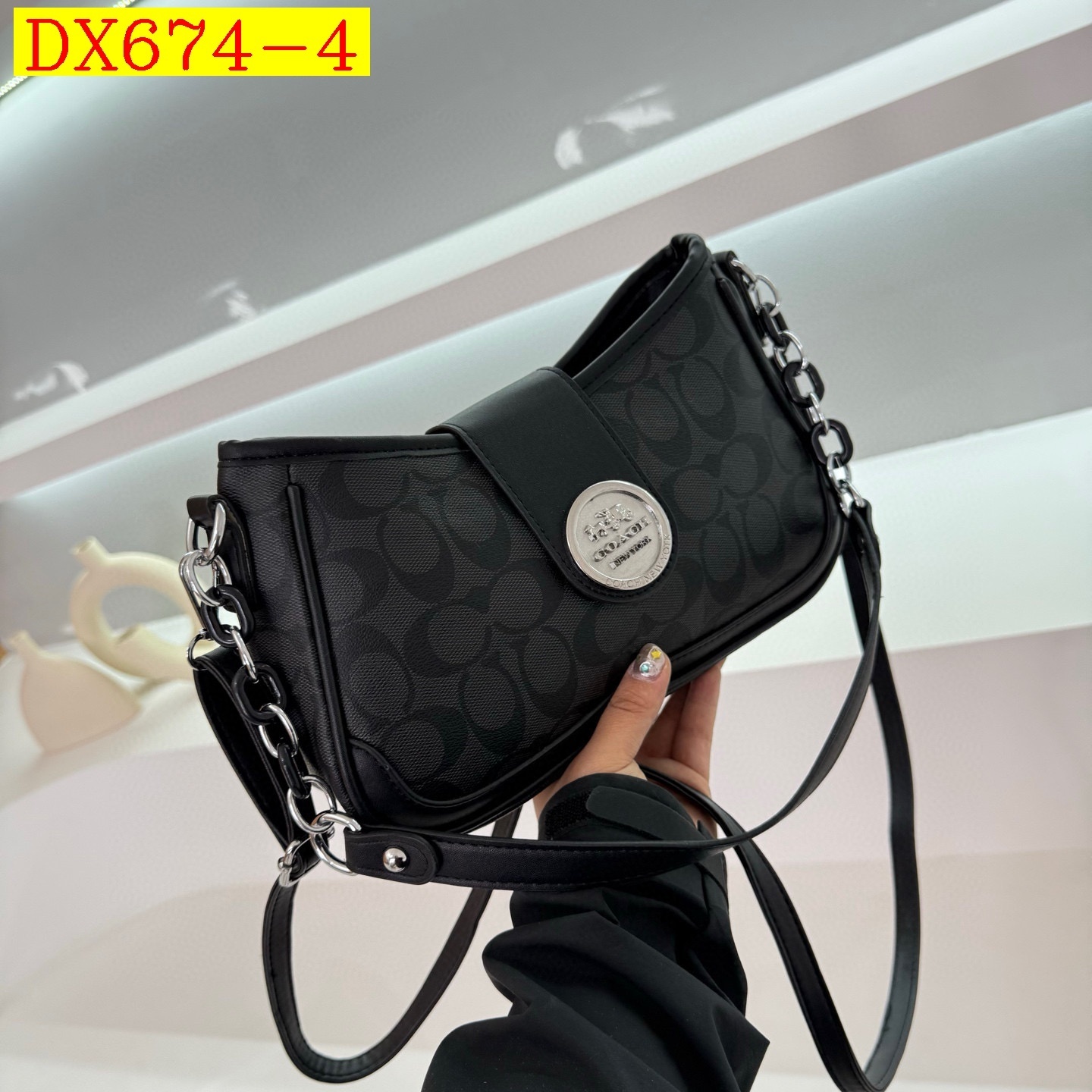 34$ dh COACH 9222 Shoulder bag size 27X17X8 cm 81542623348 DX674 gallery