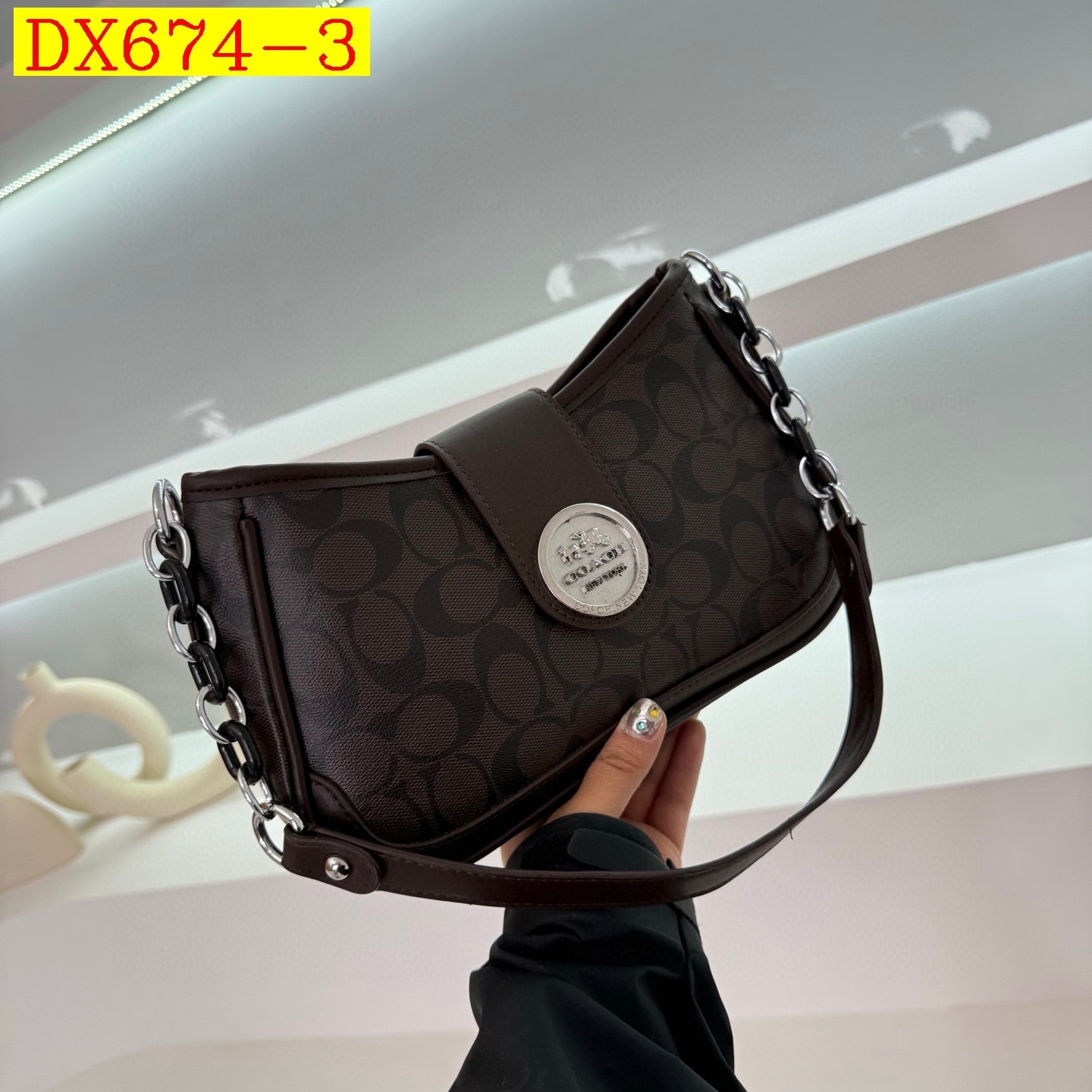 34$ dh COACH 9222 Shoulder bag size 27X17X8 cm 81542623348 DX674 gallery