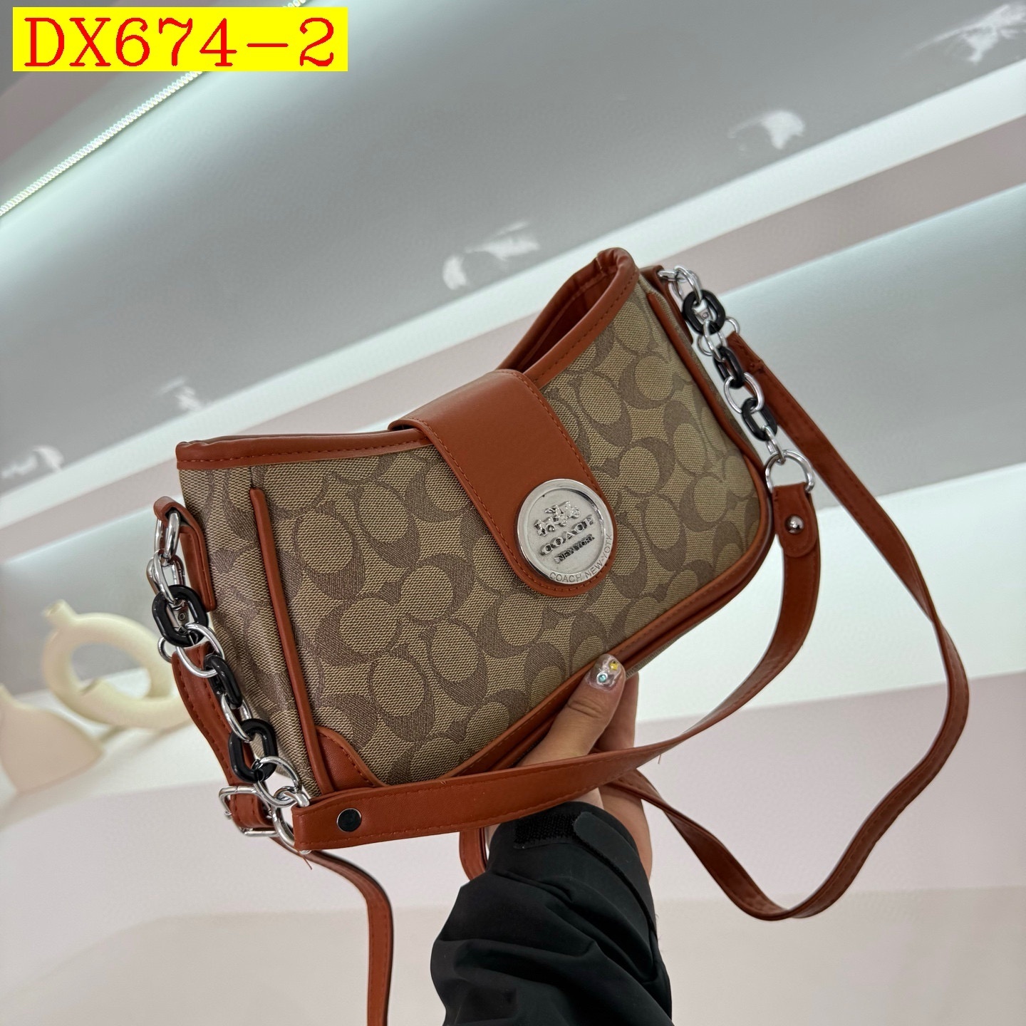 34$ dh COACH 9222 Shoulder bag size 27X17X8 cm 81542623348 DX674 gallery