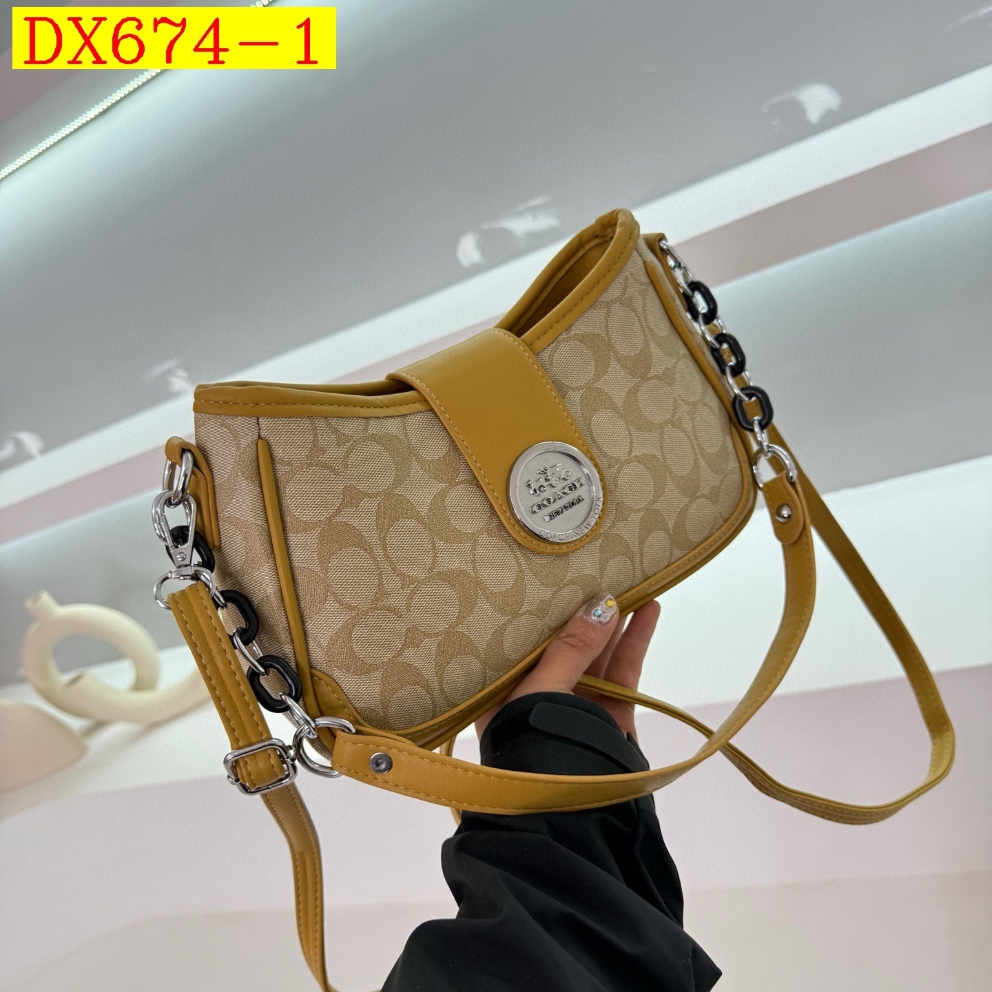 34$ dh COACH 9222 Shoulder bag size 27X17X8 cm 81542623348 DX674 gallery