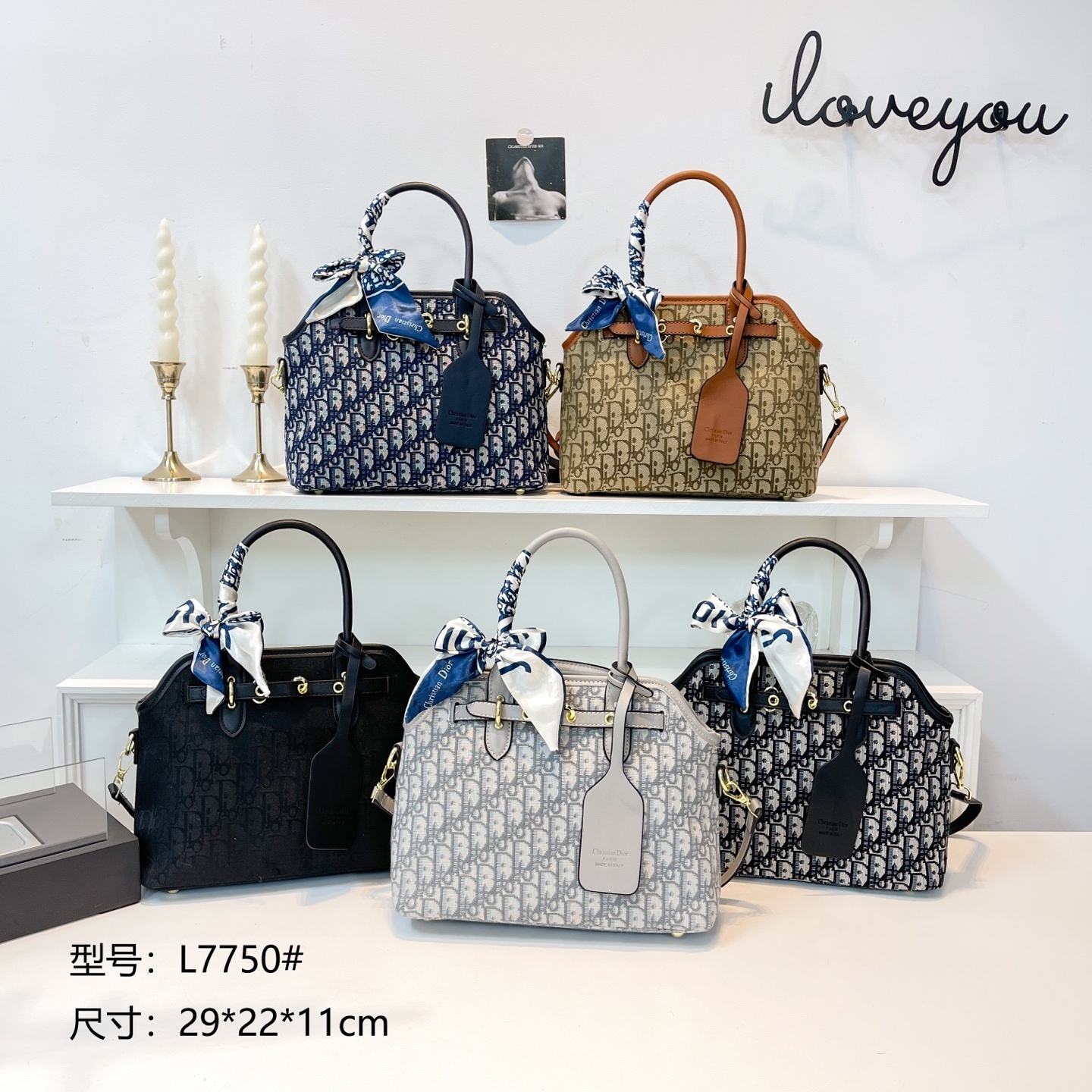 34$ dh DIOR 7750 Shoulder bag size 29X22X11 cm 91518423348 BY2451 gallery