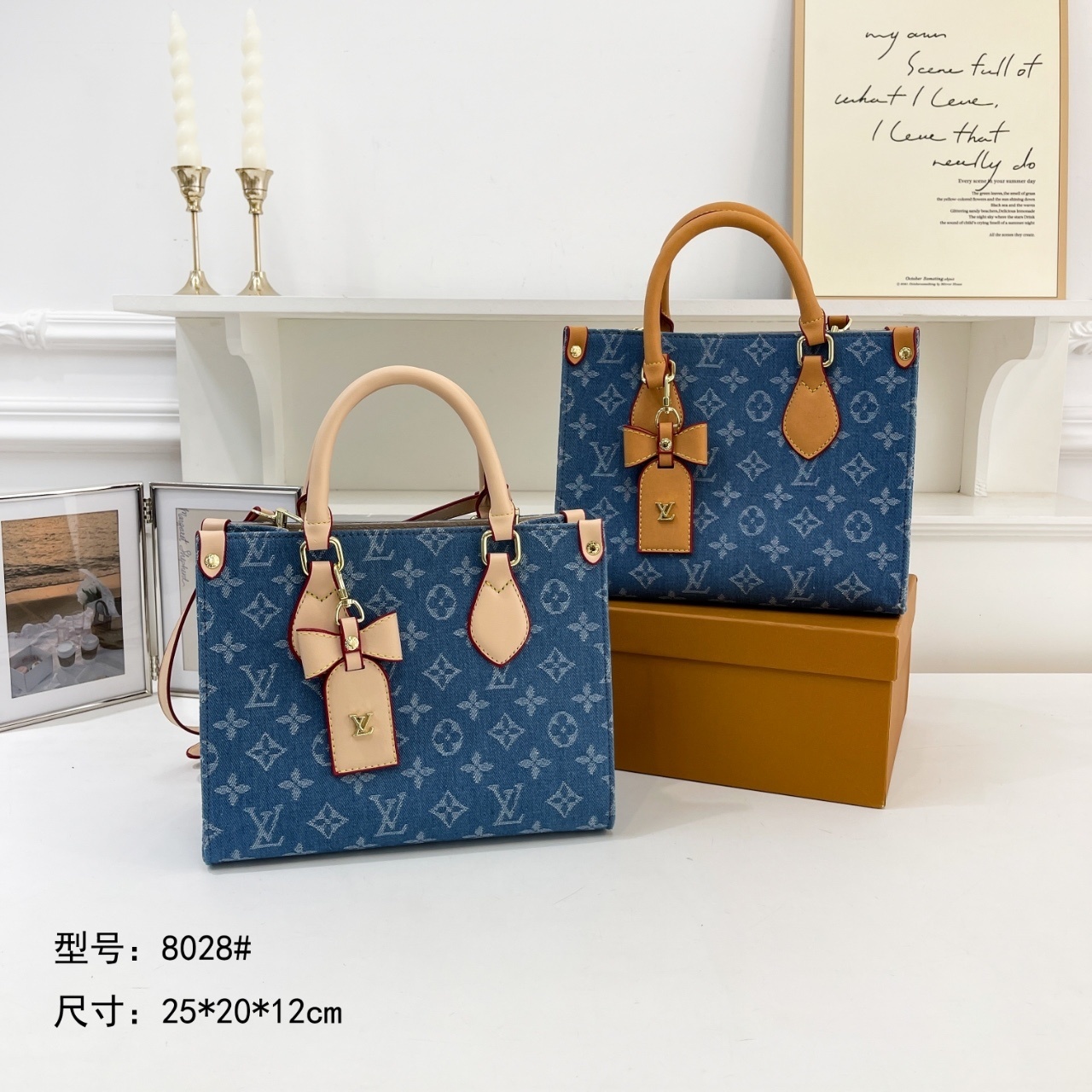 35$ LV 8028 Tote bag size 25x20x12 cm 312432 BY3427 gallery