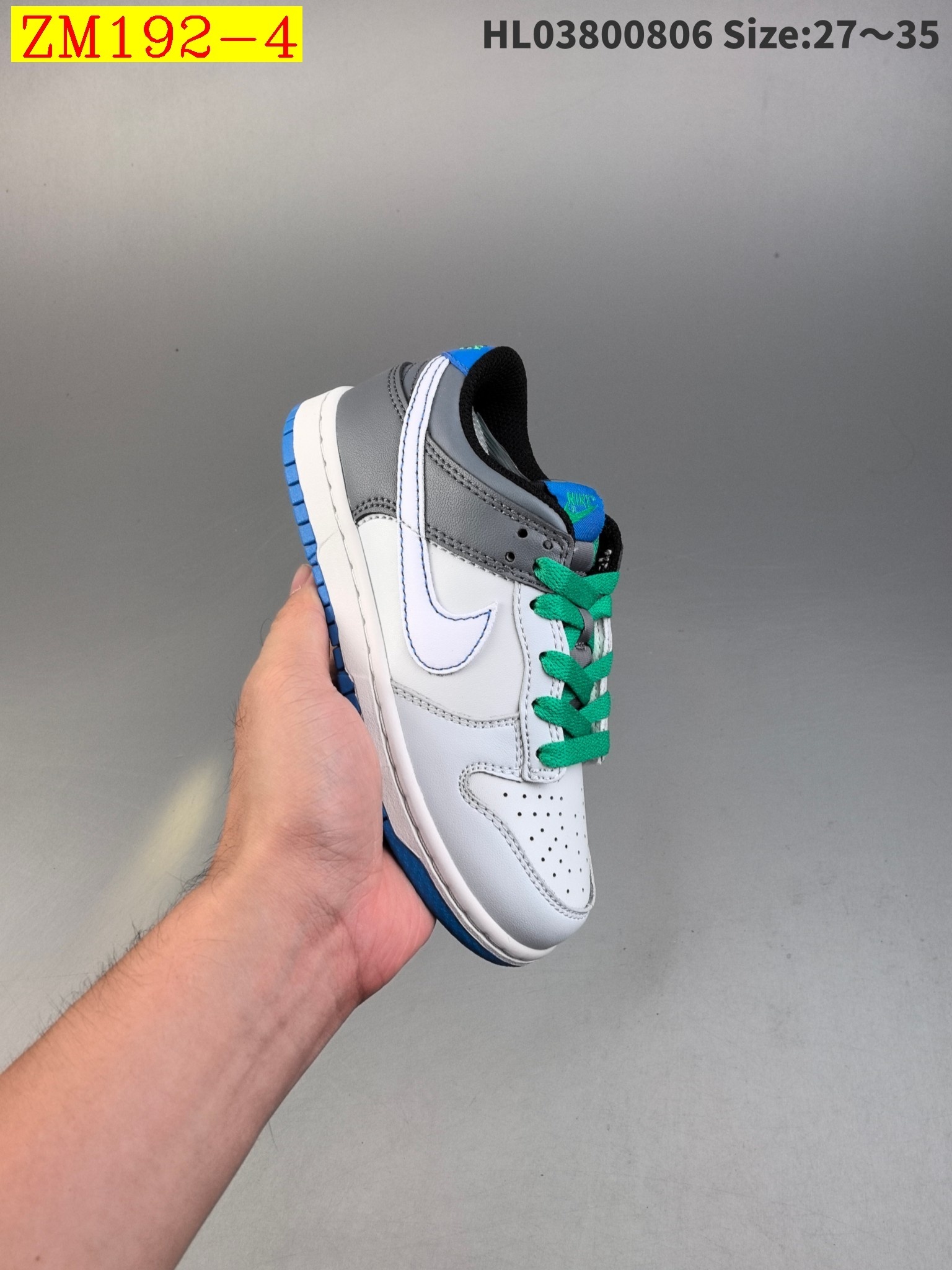 35$ Nike SB Dunk Low for kids size 27-32 513690 ZM192 gallery