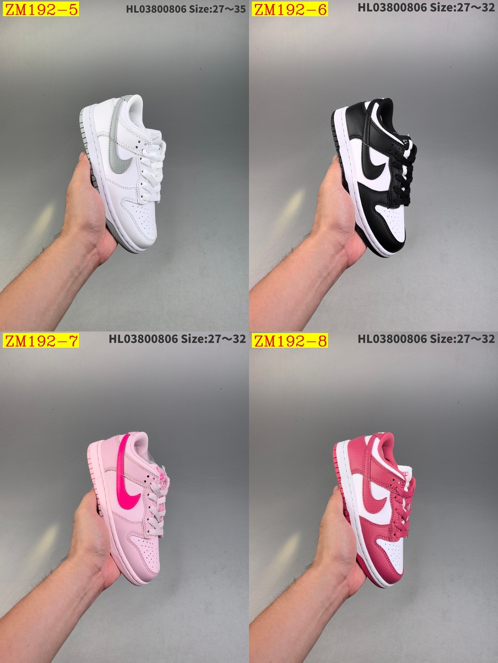 35$ Nike SB Dunk Low for kids size 27-32 513690 ZM192 gallery