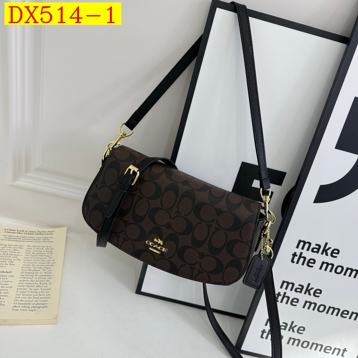 35$ dh COACH 5895 Shoulder bag size 25X14X7 cm 51241023455 DX514 gallery