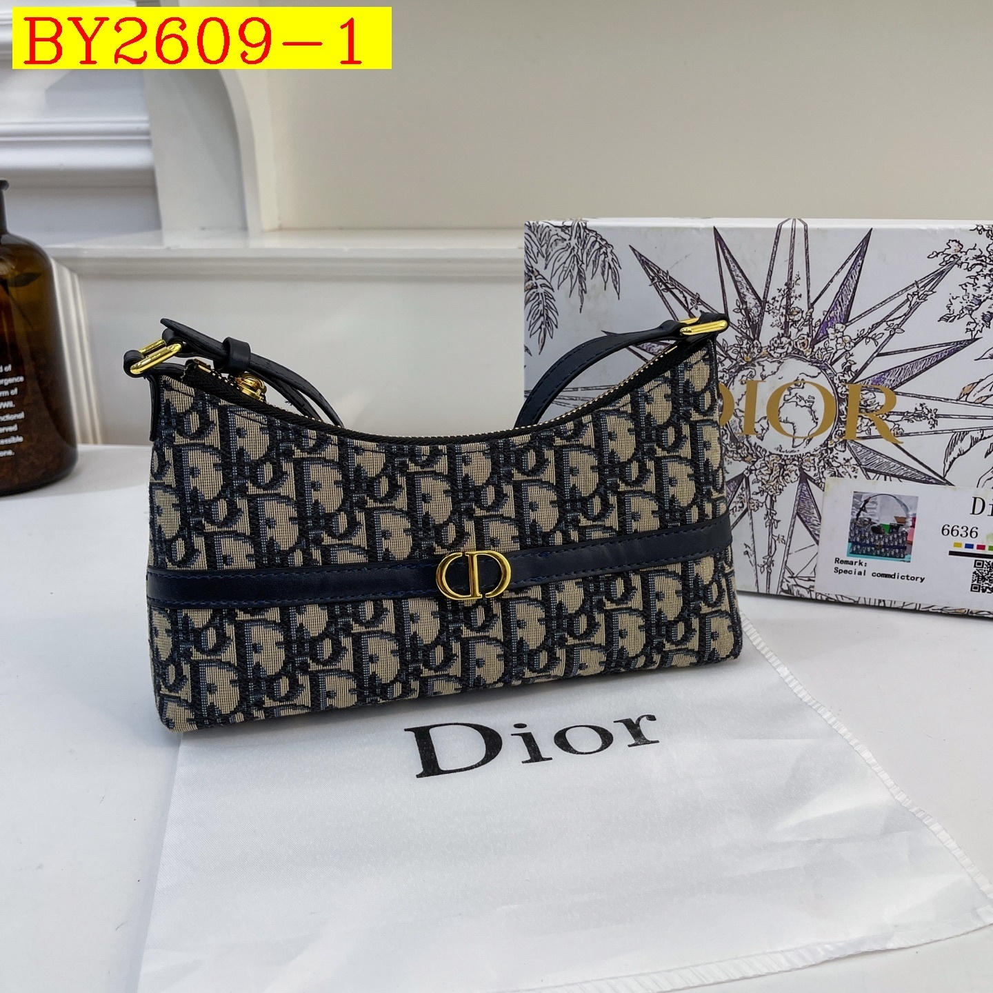35$ dh DIOR 6636 Shoulder bag size 24X14X6 cm 91543823455 BY2609 gallery
