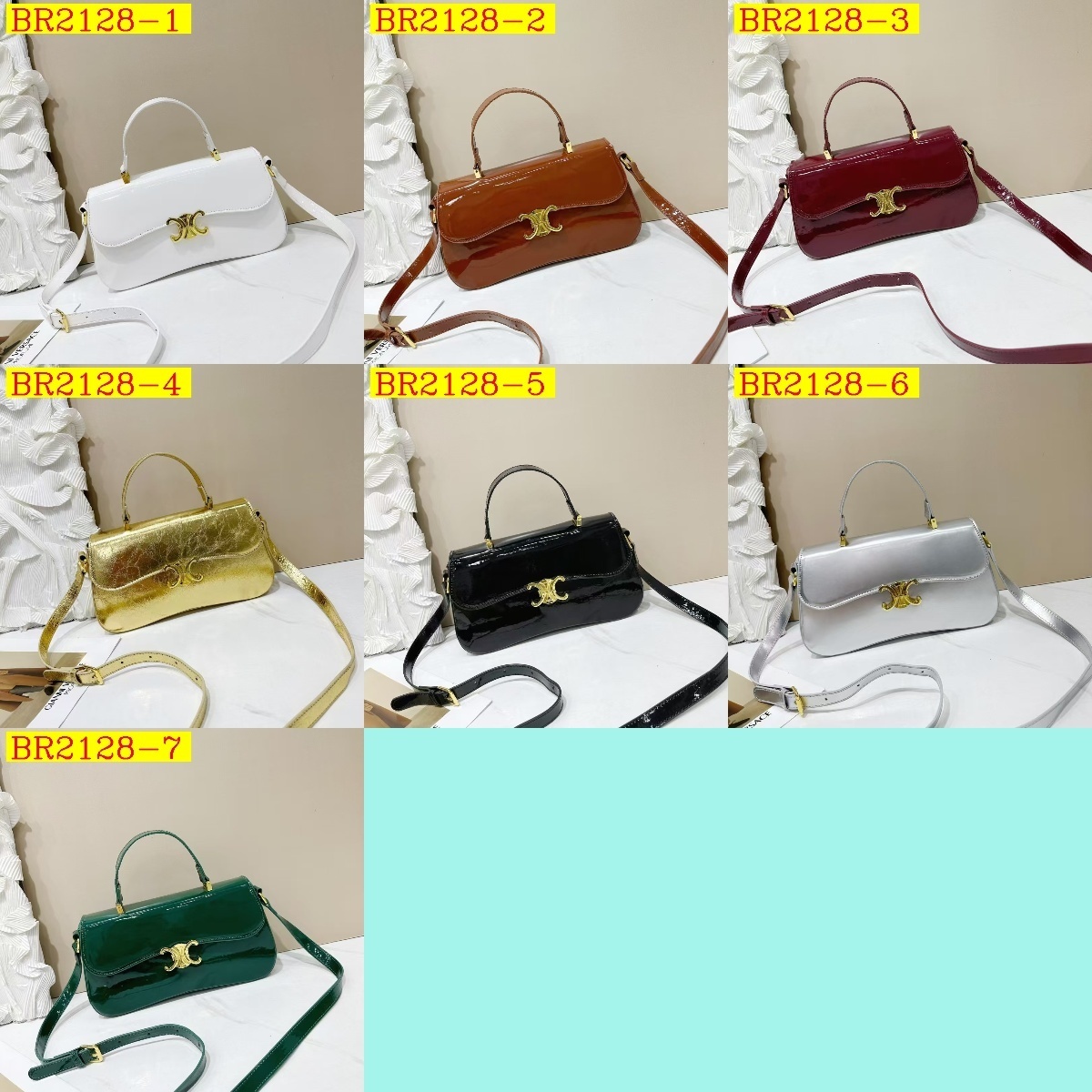 36$ CELINE 7034 Shoulder bag size 29X7X16 cm 211660 BR2128 gallery