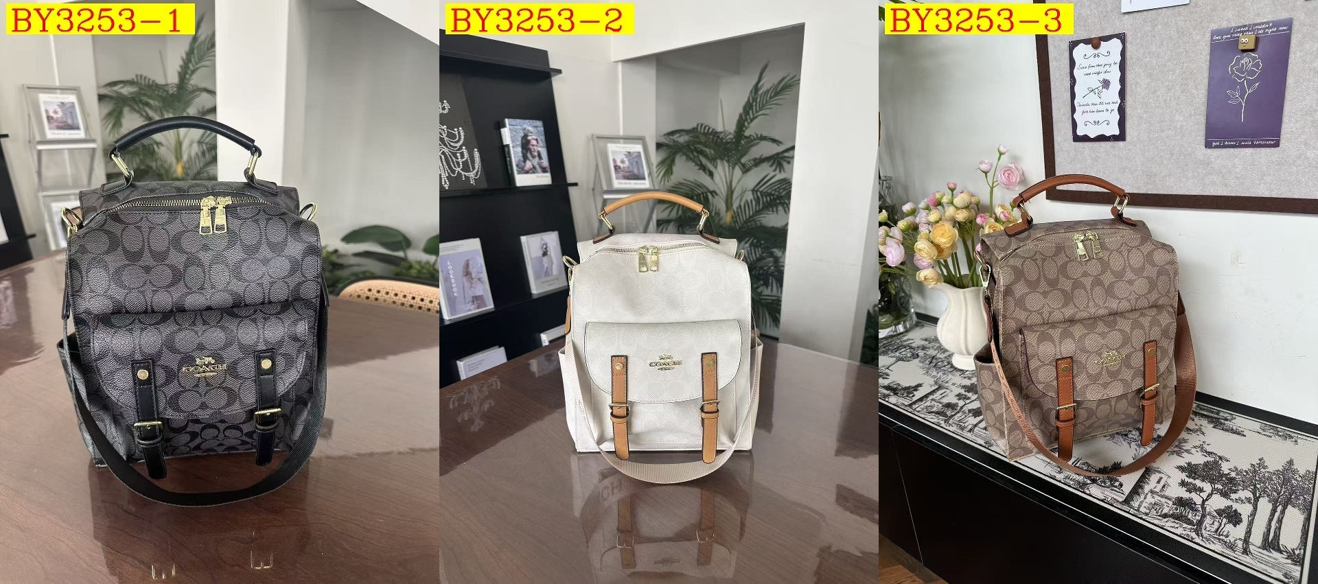 36$ COACH 91613 Backpack bag size 25x30x15 cm 114456 BY3253 gallery