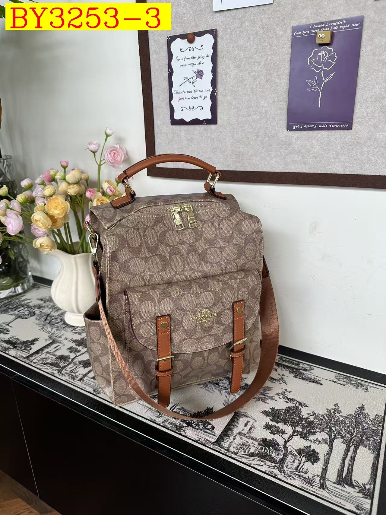 36$ COACH 91613 Backpack bag size 25x30x15 cm 114456 BY3253 gallery