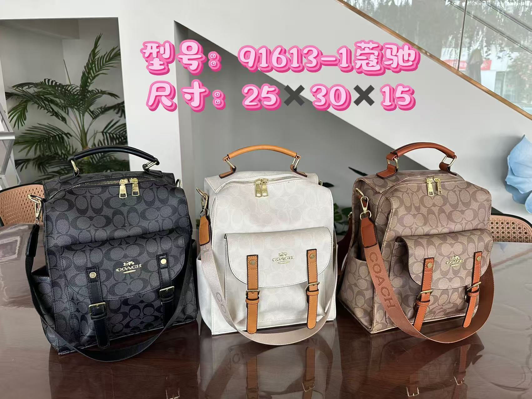 36$ COACH 91613 Backpack bag size 25x30x15 cm 114456 BY3253 gallery