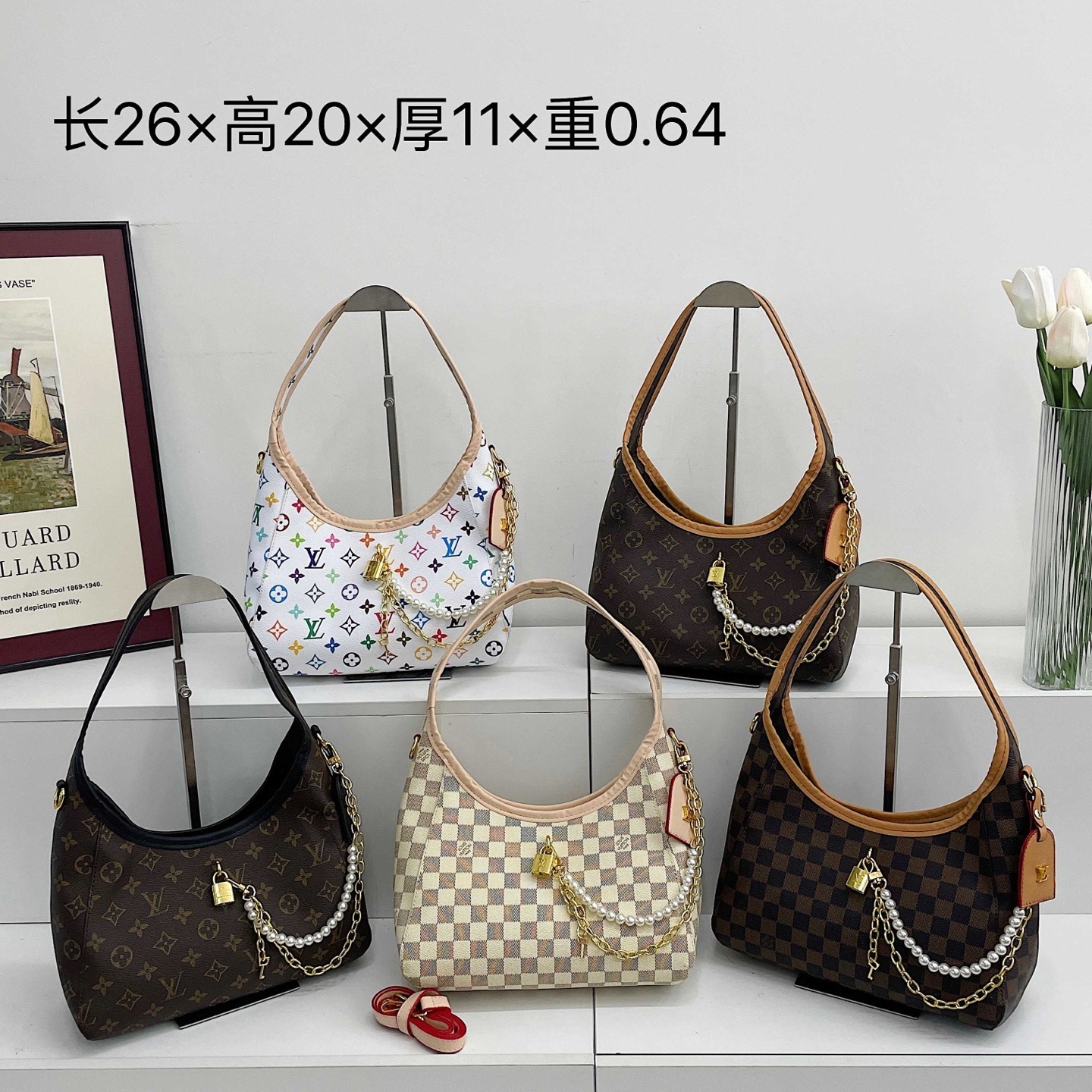 36$ LV Shoulder bag size 26x20x10 cm 910556 DX734 gallery