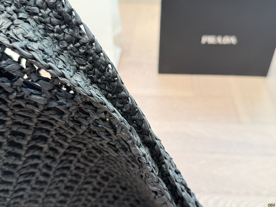 36$ PRADA Straw woven bag size 34x36 cm 623050 ZZ277 gallery
