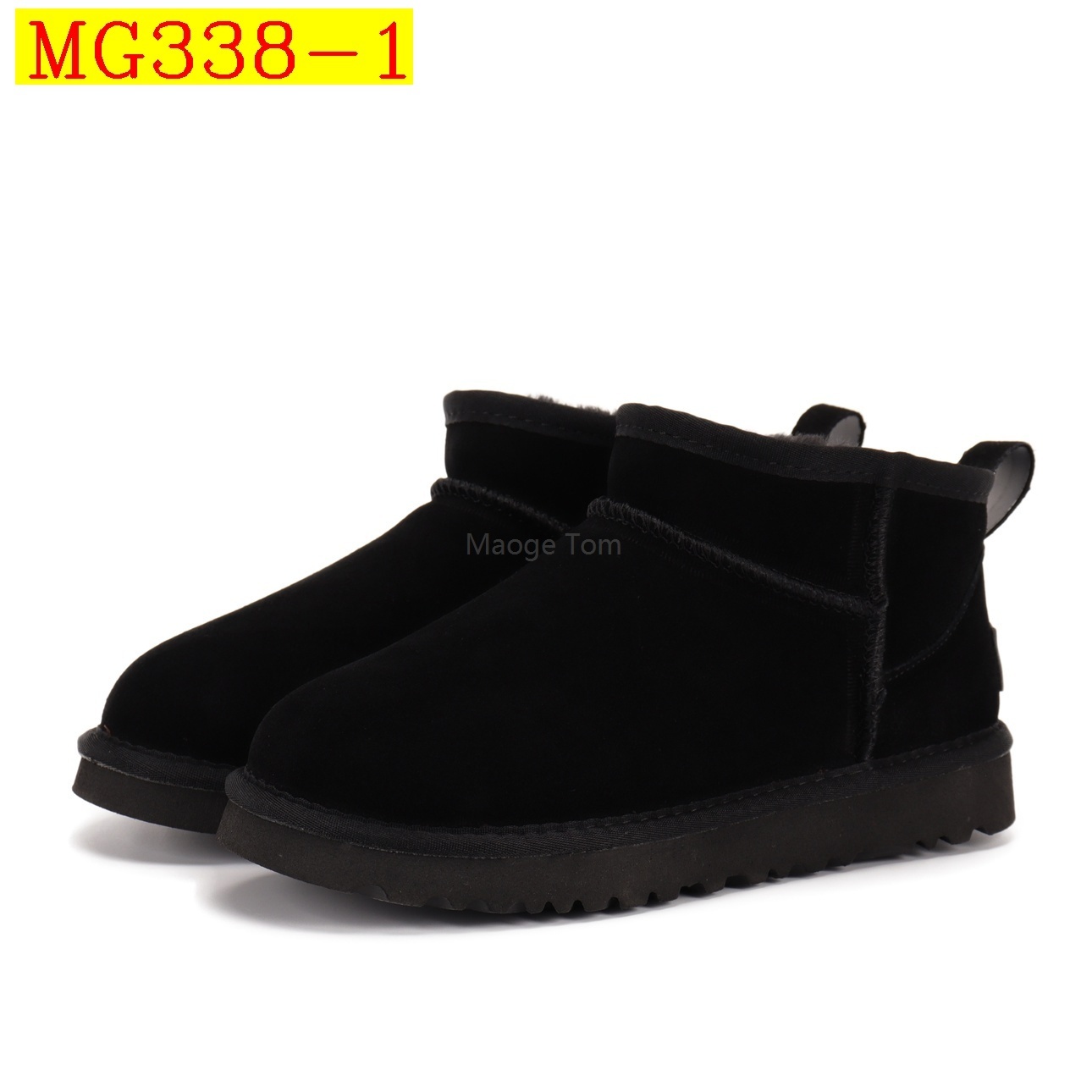 36$ UGG MINI shoes Cow Leather Atificial Fur Size 35-43 215390 MG338 gallery