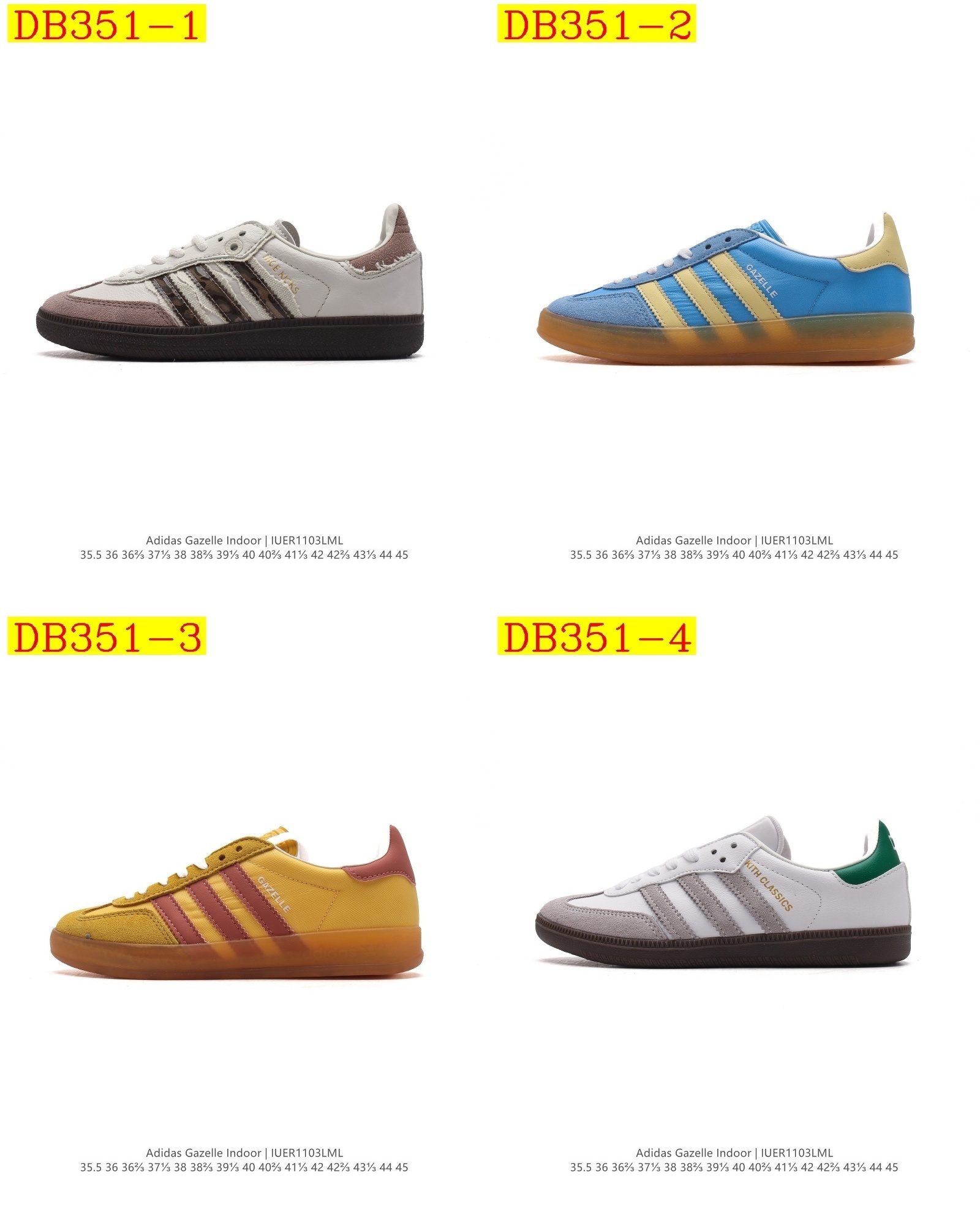 36$ new_dh Adidas Originals Gazelle Indoor Half size 35-45 91645023341 DB351 gallery