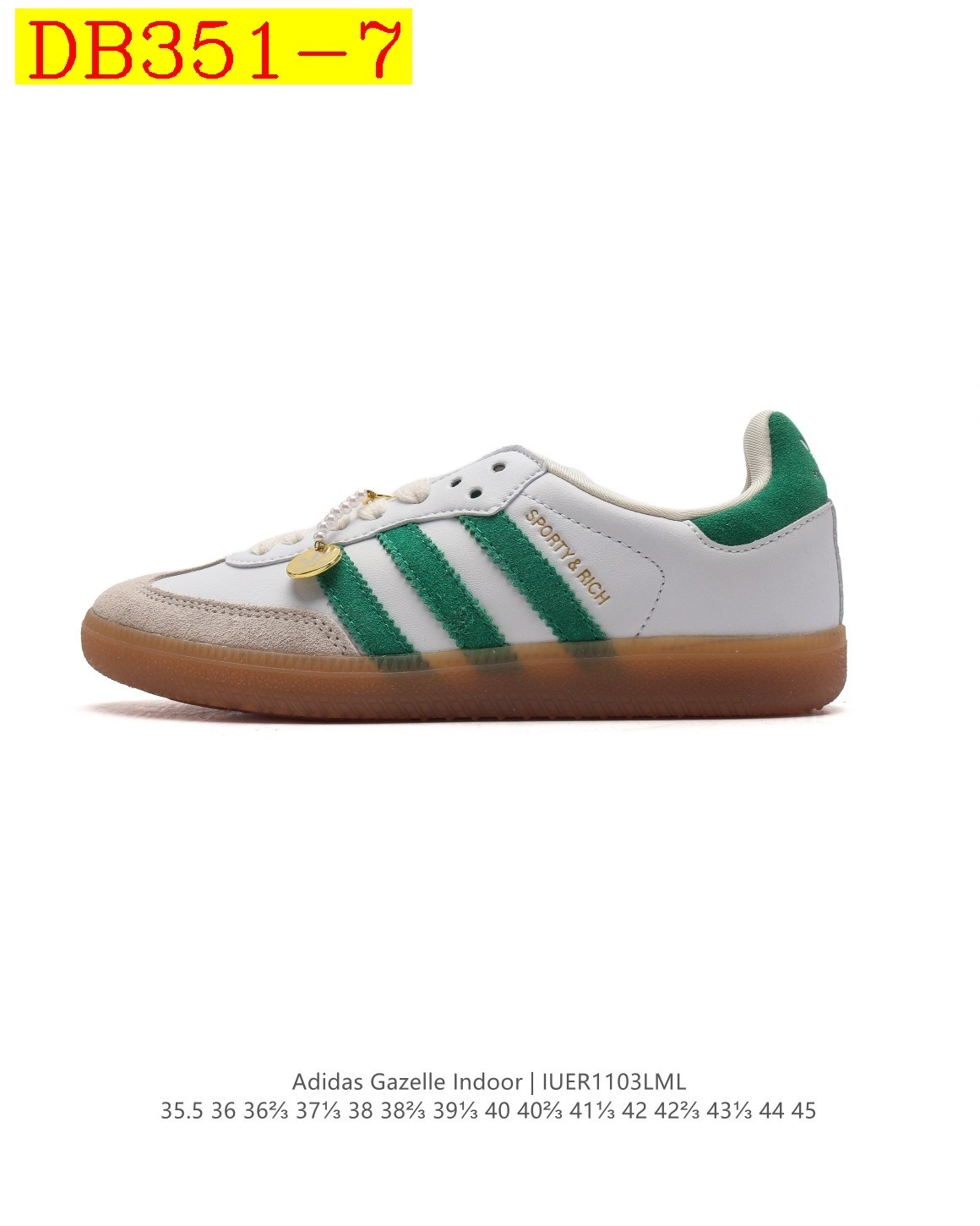 36$ new_dh Adidas Originals Gazelle Indoor Half size 35-45 91645023341 DB351 gallery