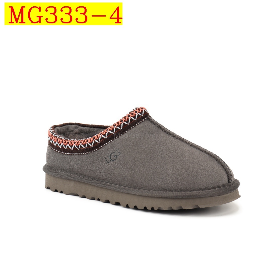 37$ UGG Tasman Slipper Cow Leather Atifical Fur Size 34-43 210520 MG333 gallery