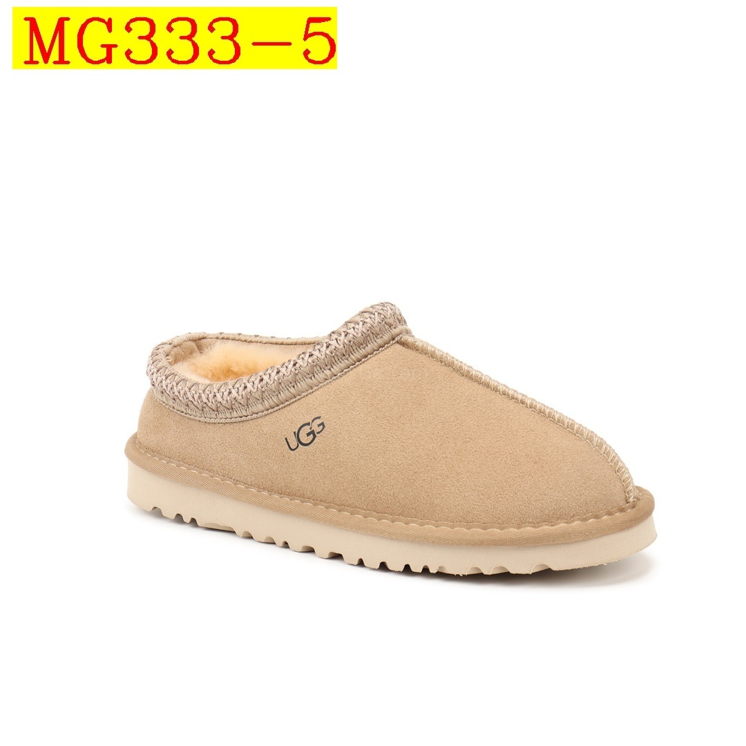 37$ UGG Tasman Slipper Cow Leather Atifical Fur Size 34-43 210520 MG333 gallery