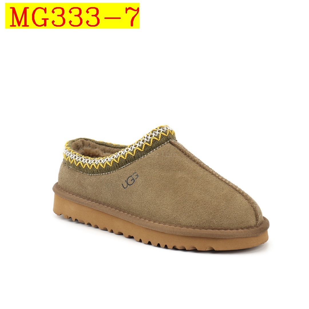 37$ UGG Tasman Slipper Cow Leather Atifical Fur Size 34-43 210520 MG333 gallery