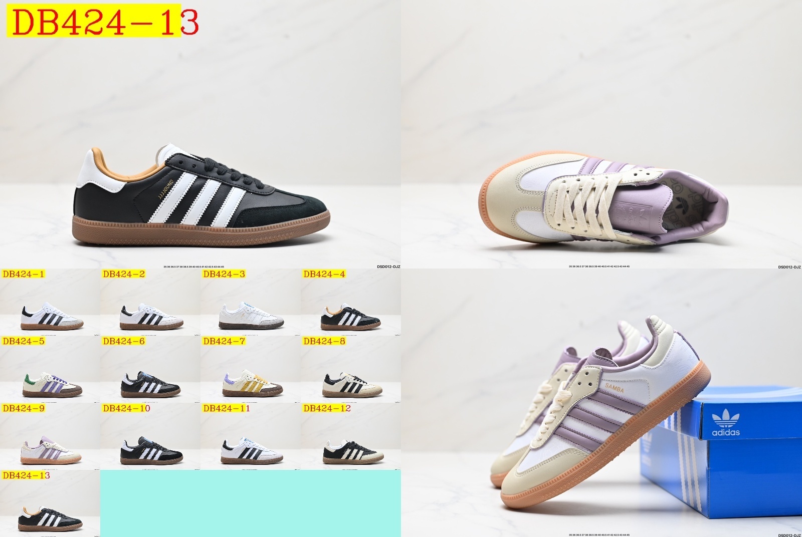 37$ new_dh Adidas Originals Samba OG Half size 35-45 71465023455 DB424 gallery