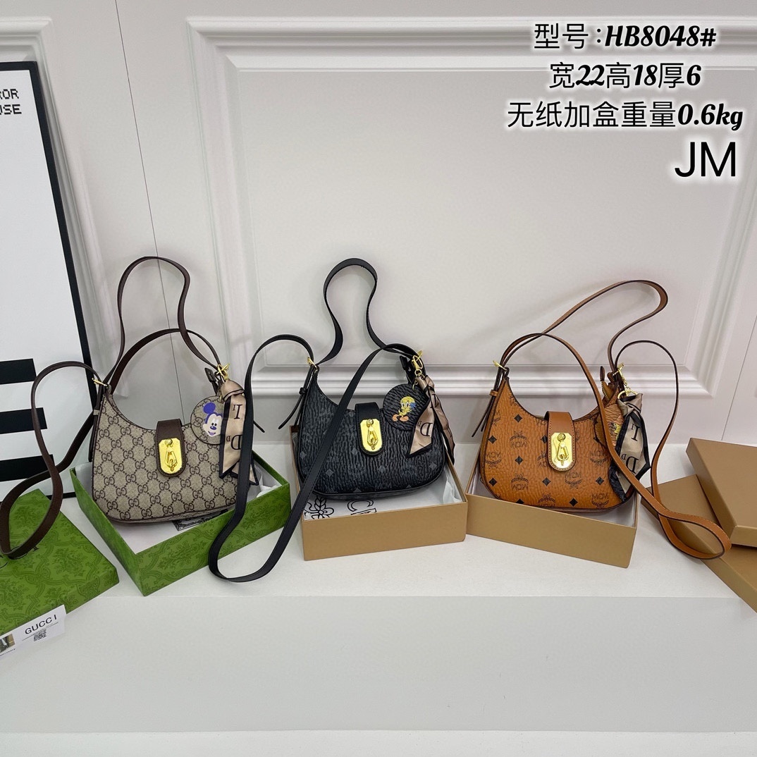 37$ new_dh LV HB8048 Crescent bag PU SIZE 22X18X6 CM 81457623450 DX248 gallery