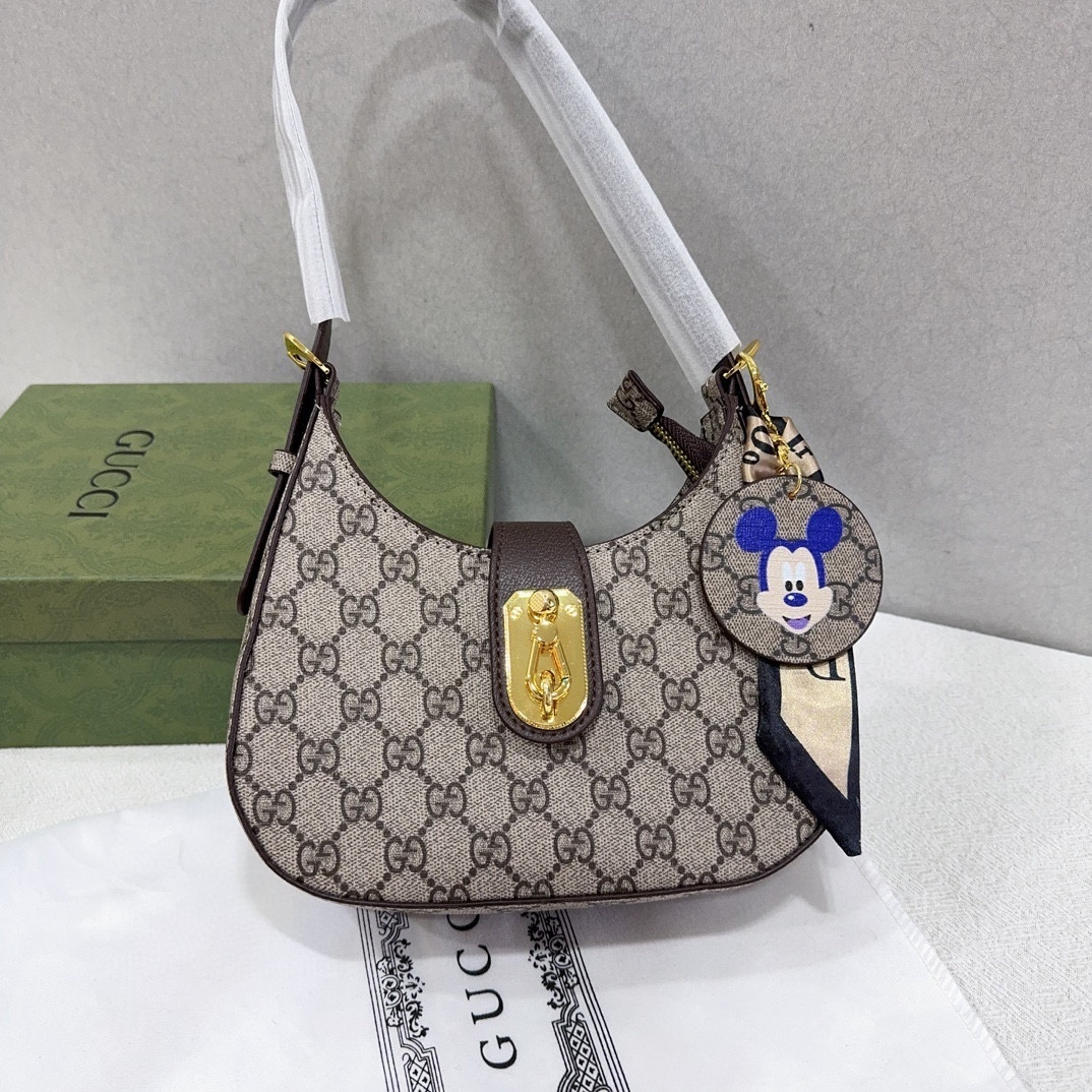 37$ new_dh LV HB8048 Crescent bag PU SIZE 22X18X6 CM 81457623450 DX248 gallery