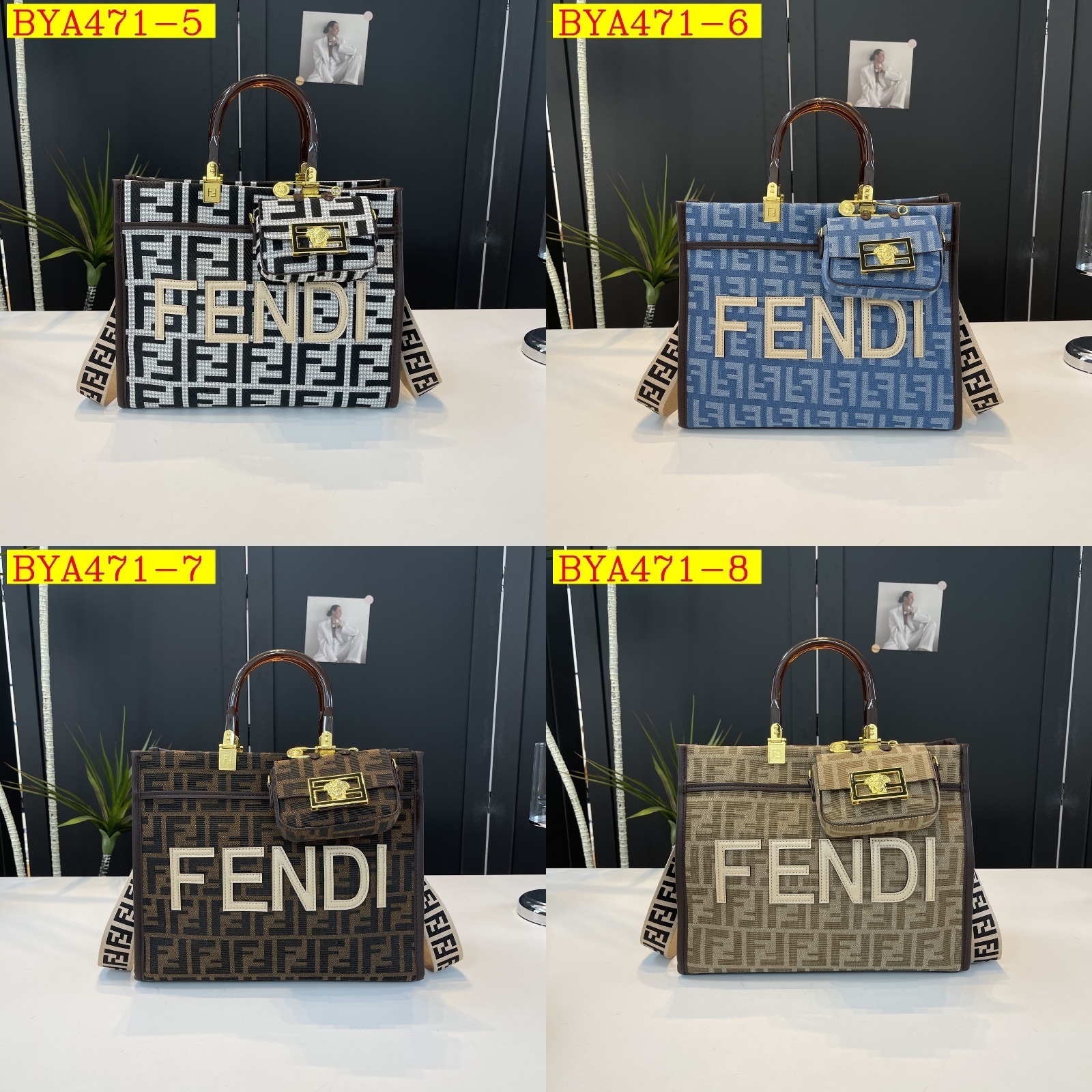 38$ Fendi handbag size 33x27x14cm 016474 BYA471 gallery