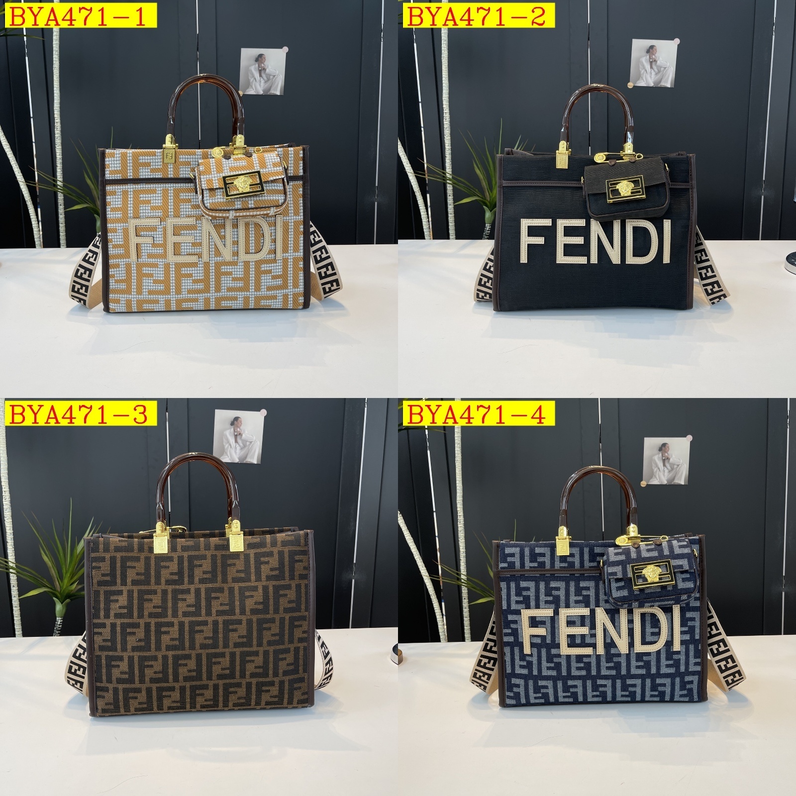 38$ Fendi handbag size 33x27x14cm 016474 BYA471 gallery
