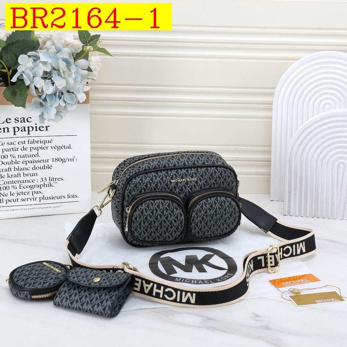 38$ MK 25001 Shoulder bag size 15X15X8 cm 713710 BR2164 gallery