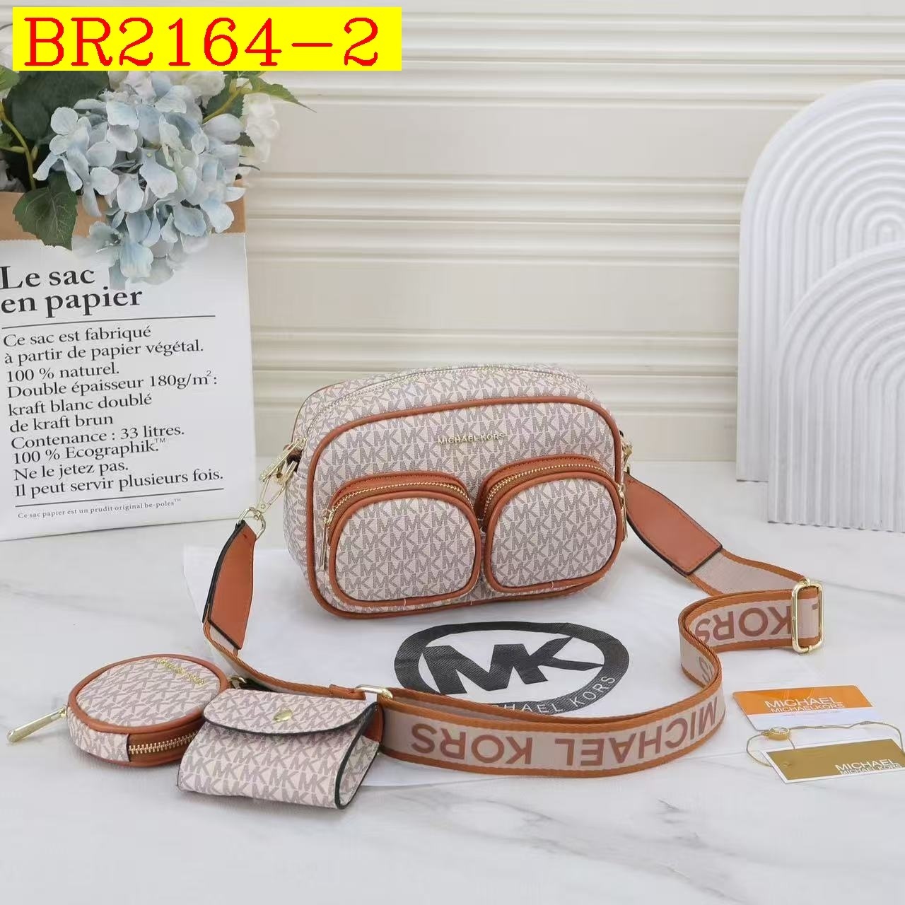 38$ MK 25001 Shoulder bag size 15X15X8 cm 713710 BR2164 gallery