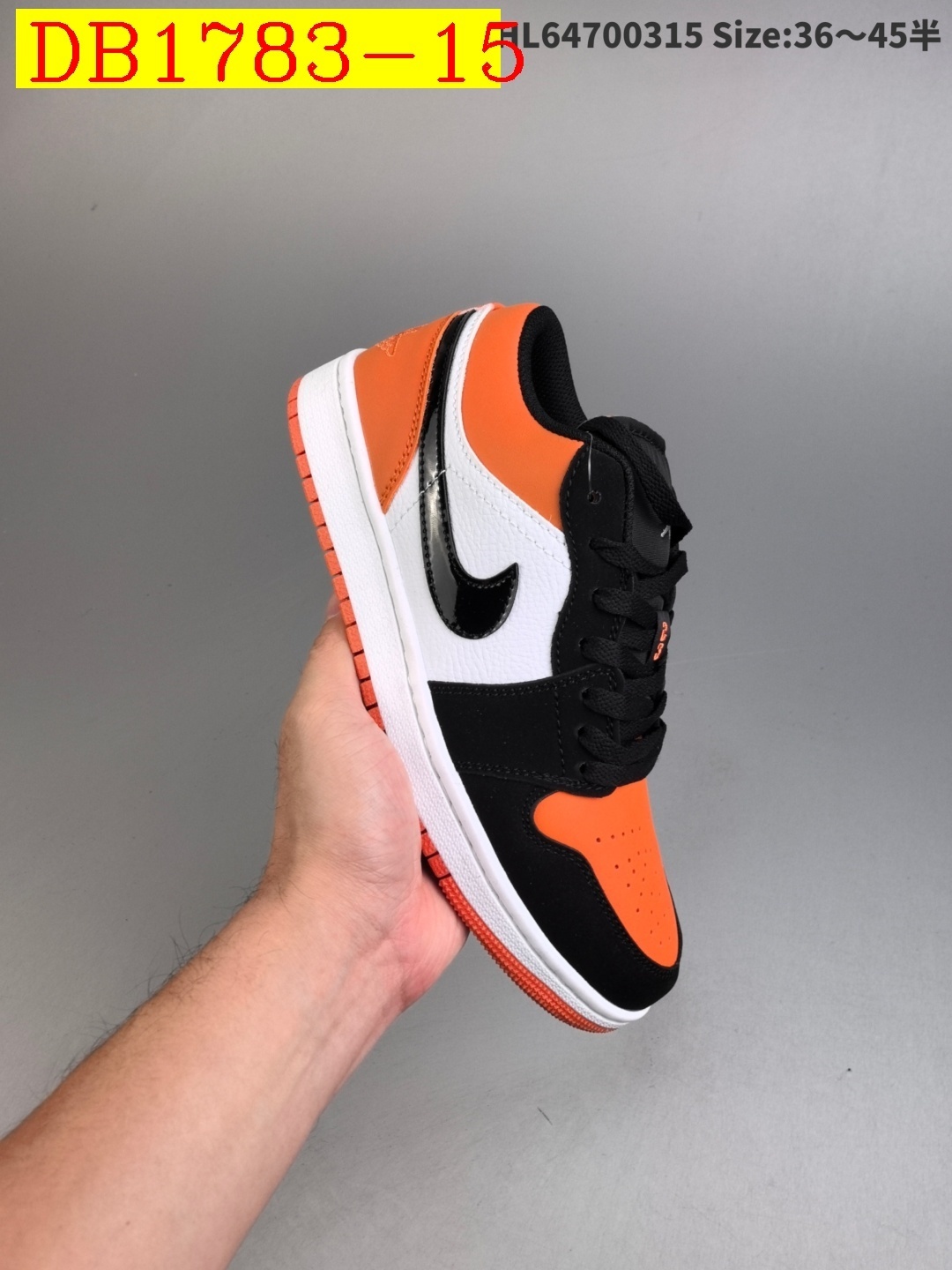 38$ dh Nike Air Jordan 1 Low Half size 36-45 51241023686 DB1783 gallery
