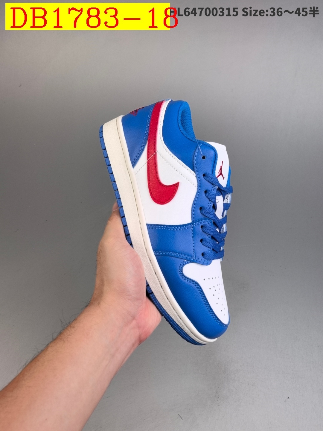 38$ dh Nike Air Jordan 1 Low Half size 36-45 51241023686 DB1783 gallery