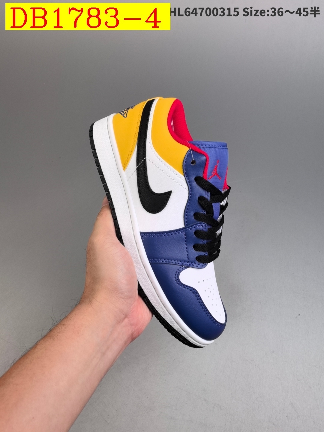 38$ dh Nike Air Jordan 1 Low Half size 36-45 51241023686 DB1783 gallery
