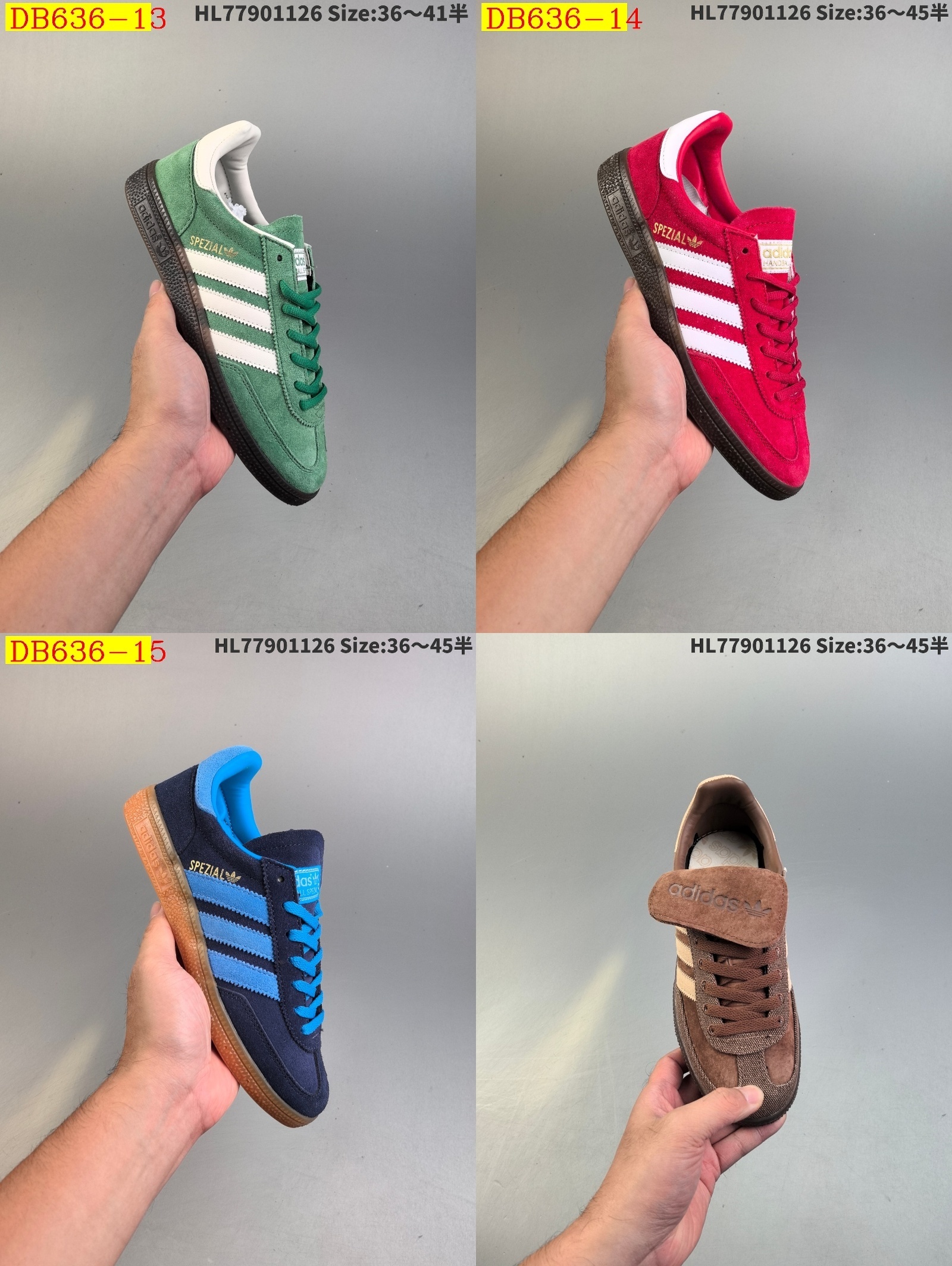 38$ new_dh Adidas Handball Spezial Half size 36-45 51261023468 DB636 gallery