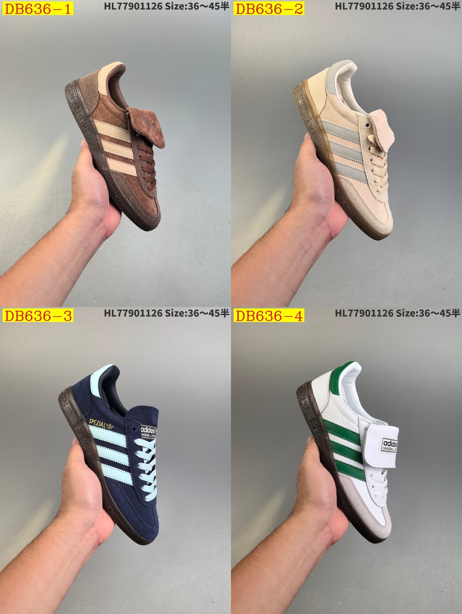 38$ new_dh Adidas Handball Spezial Half size 36-45 51261023468 DB636 gallery