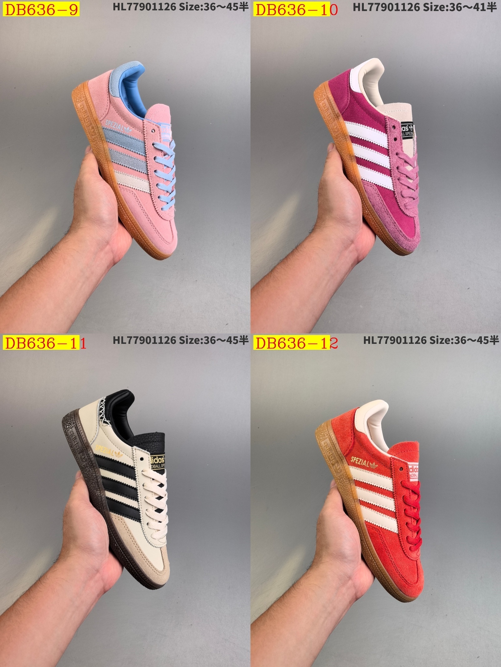 38$ new_dh Adidas Handball Spezial Half size 36-45 51261023468 DB636 gallery