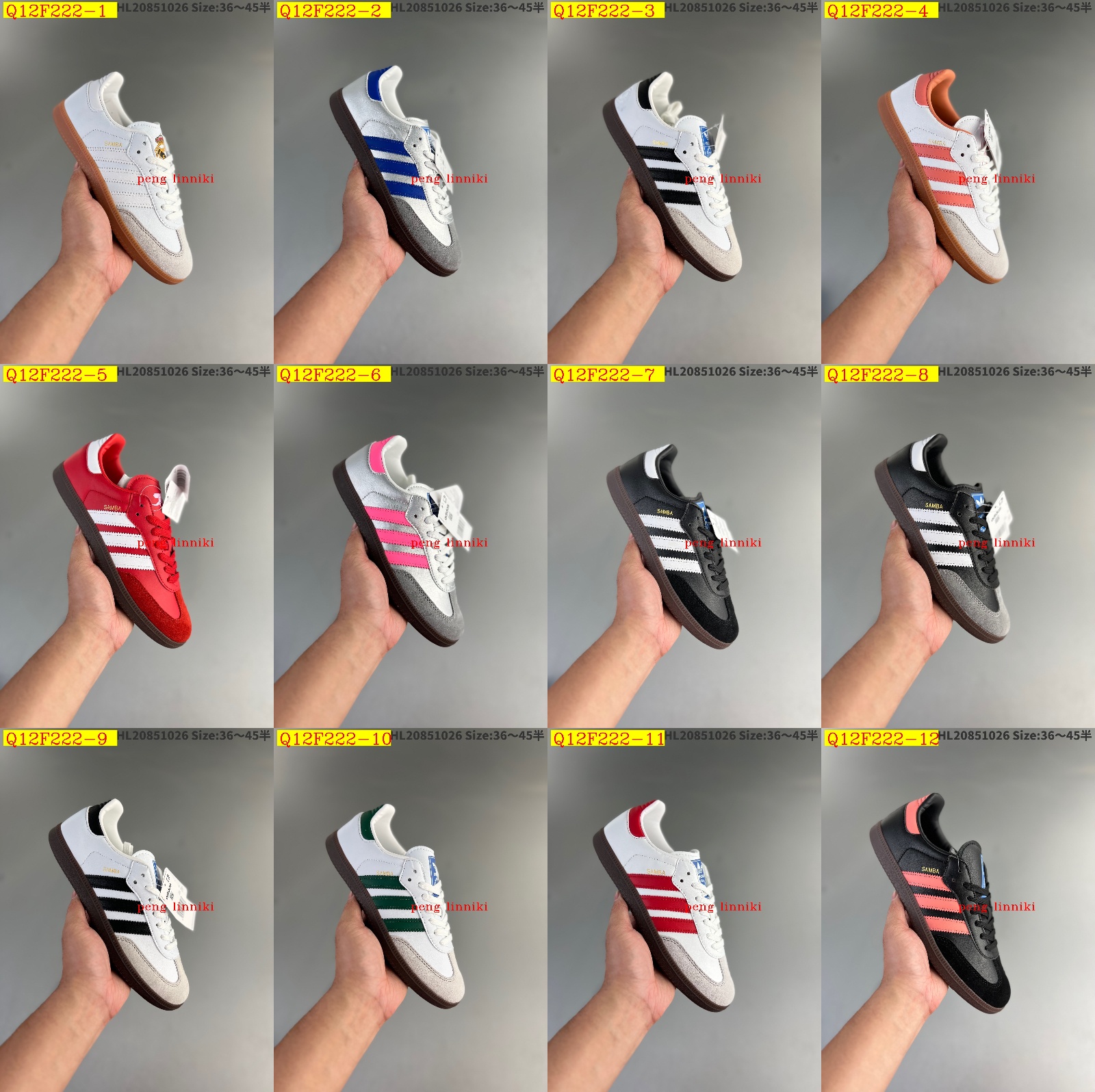 38$ new_dh Adidas Samba SIZE 36-45 21776023563 Q12F222 gallery