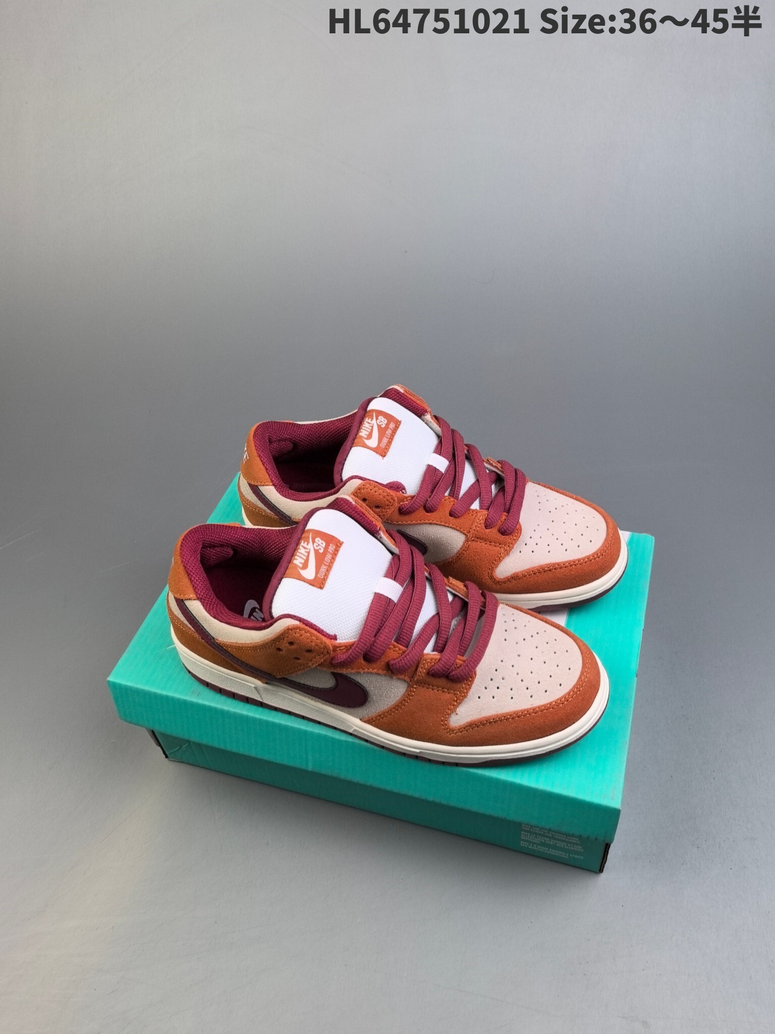 38$ new_dh Nike SB Dunk Low Russet Cedar size 35-45 91653023469 DB918 gallery