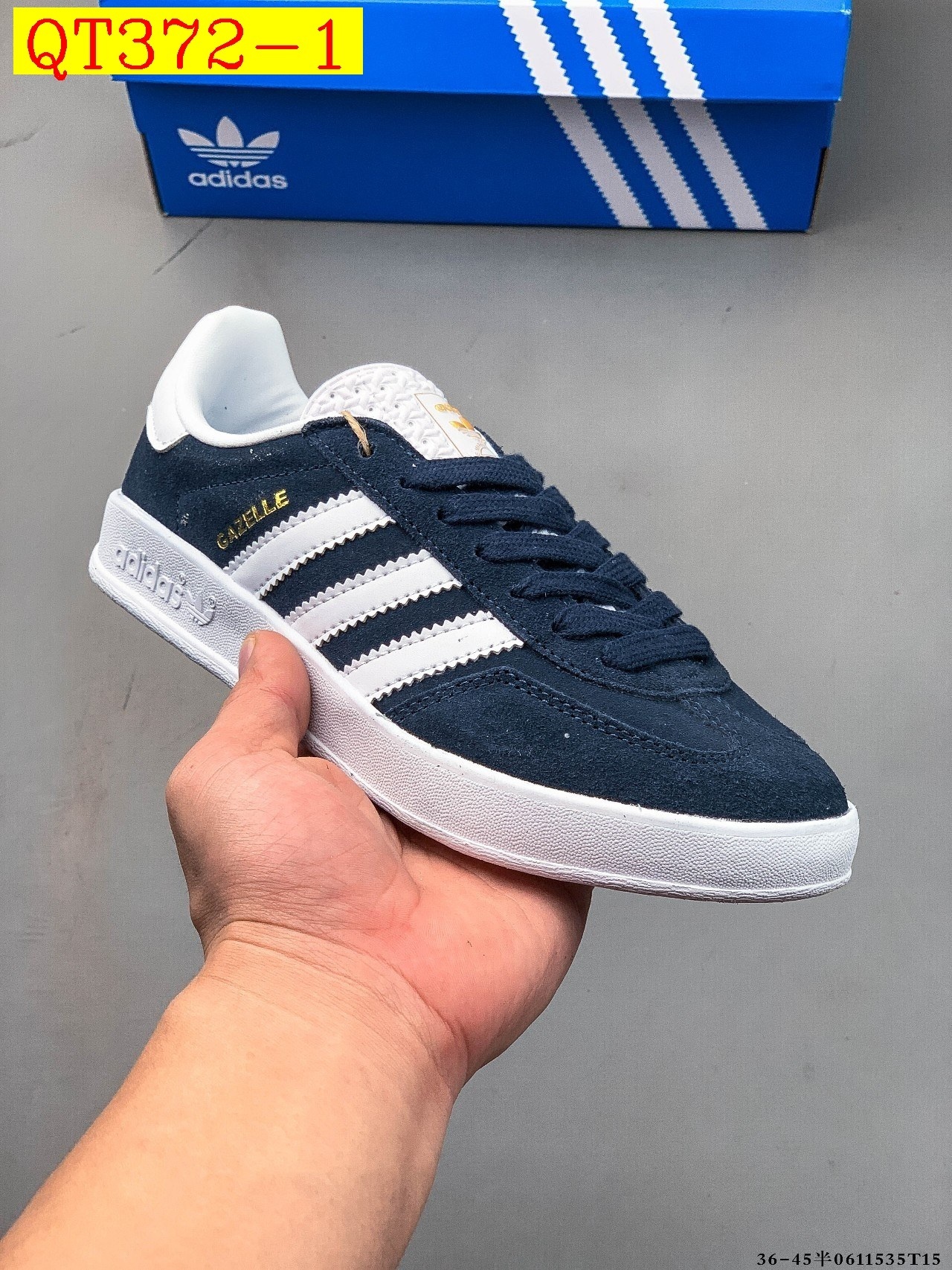 39$ Adidas Gazelle size 36-45 half 717580 QT372 gallery