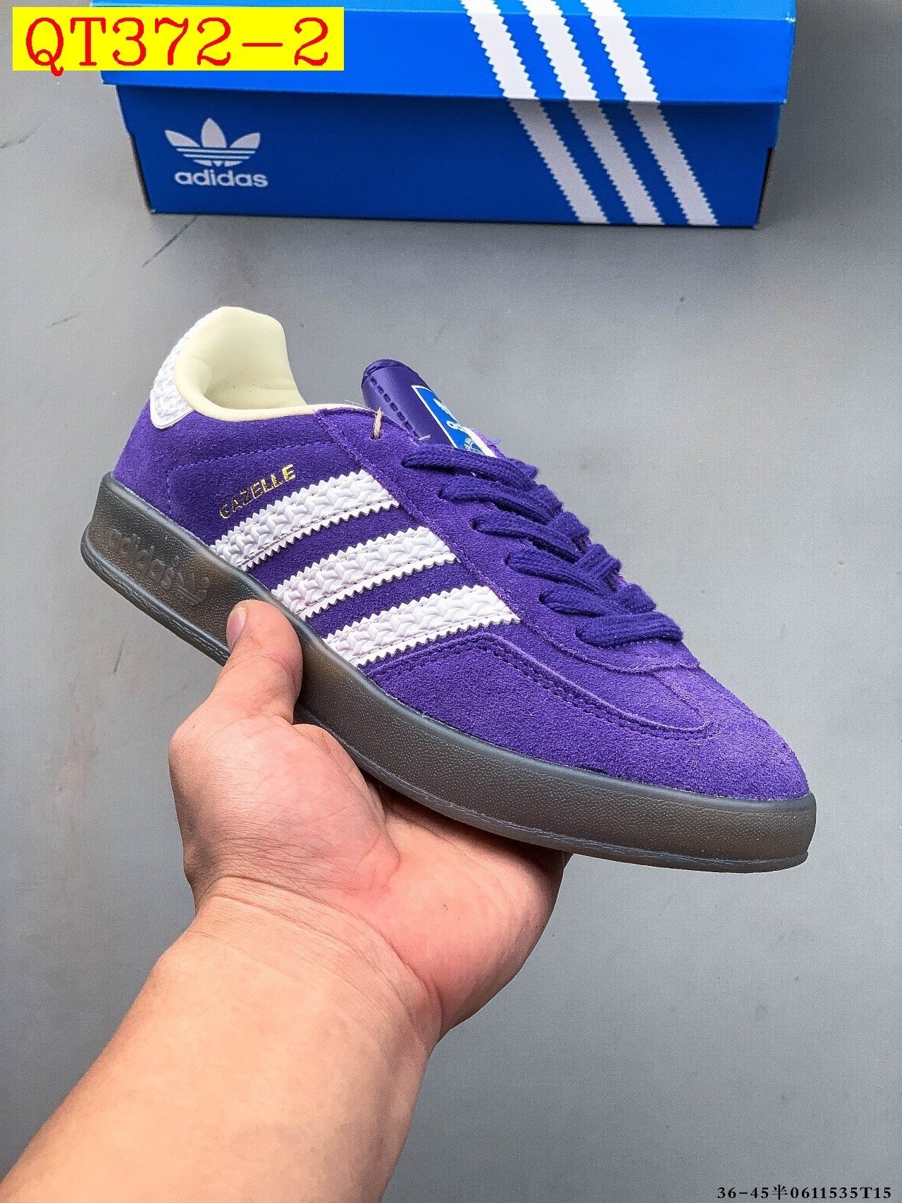 39$ Adidas Gazelle size 36-45 half 717580 QT372 gallery