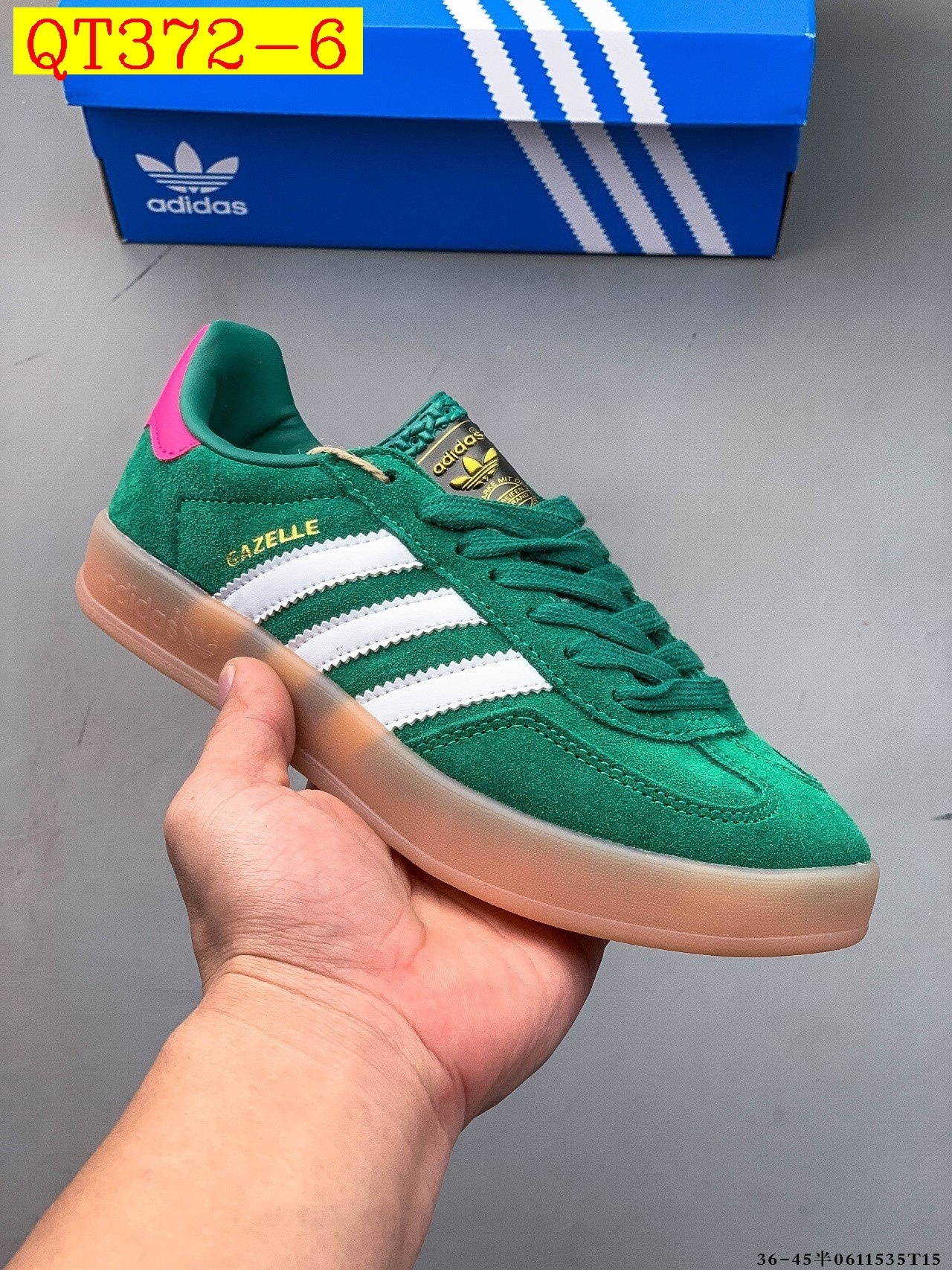 39$ Adidas Gazelle size 36-45 half 717580 QT372 gallery