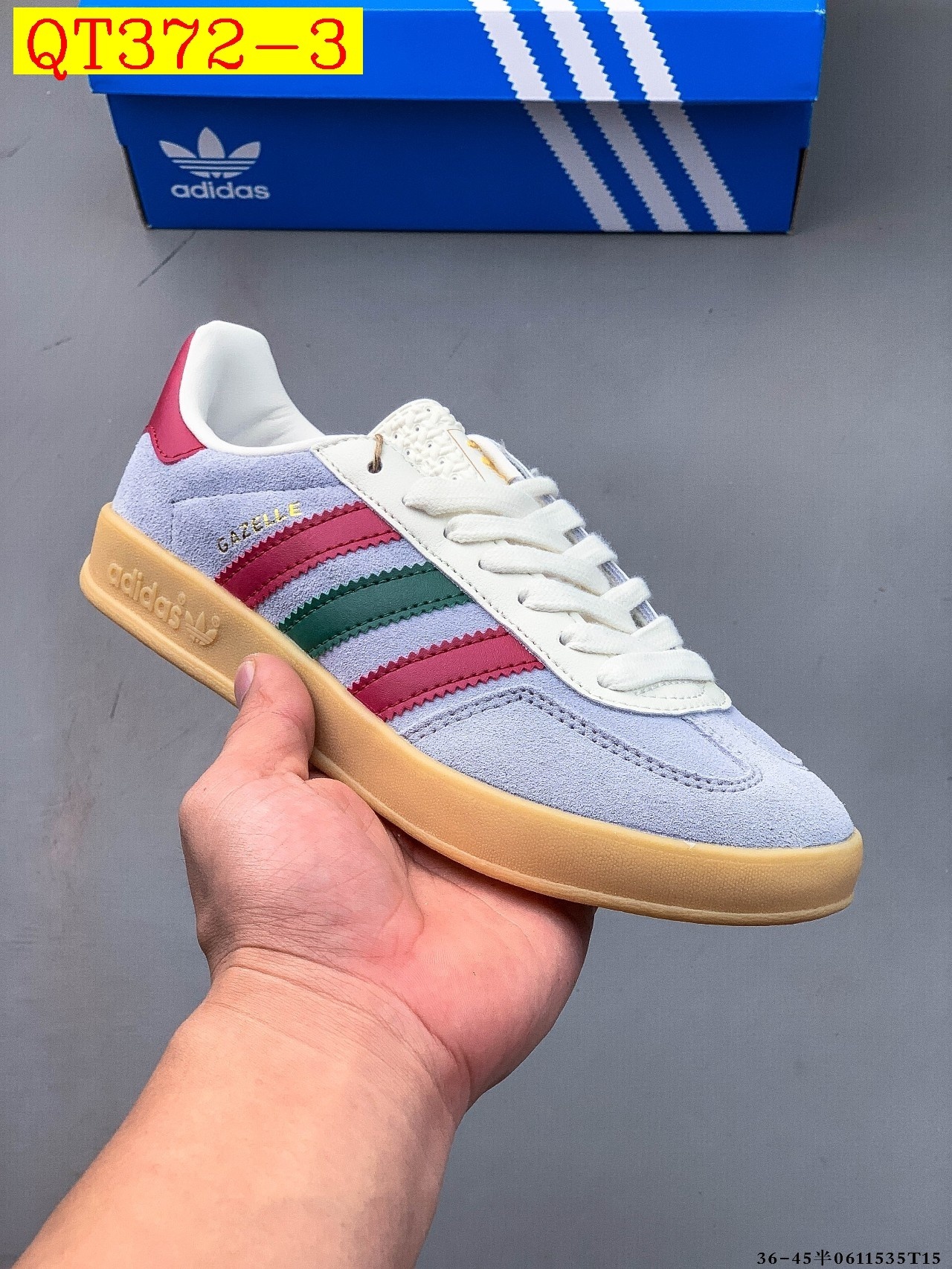 39$ Adidas Gazelle size 36-45 half 717580 QT372 gallery