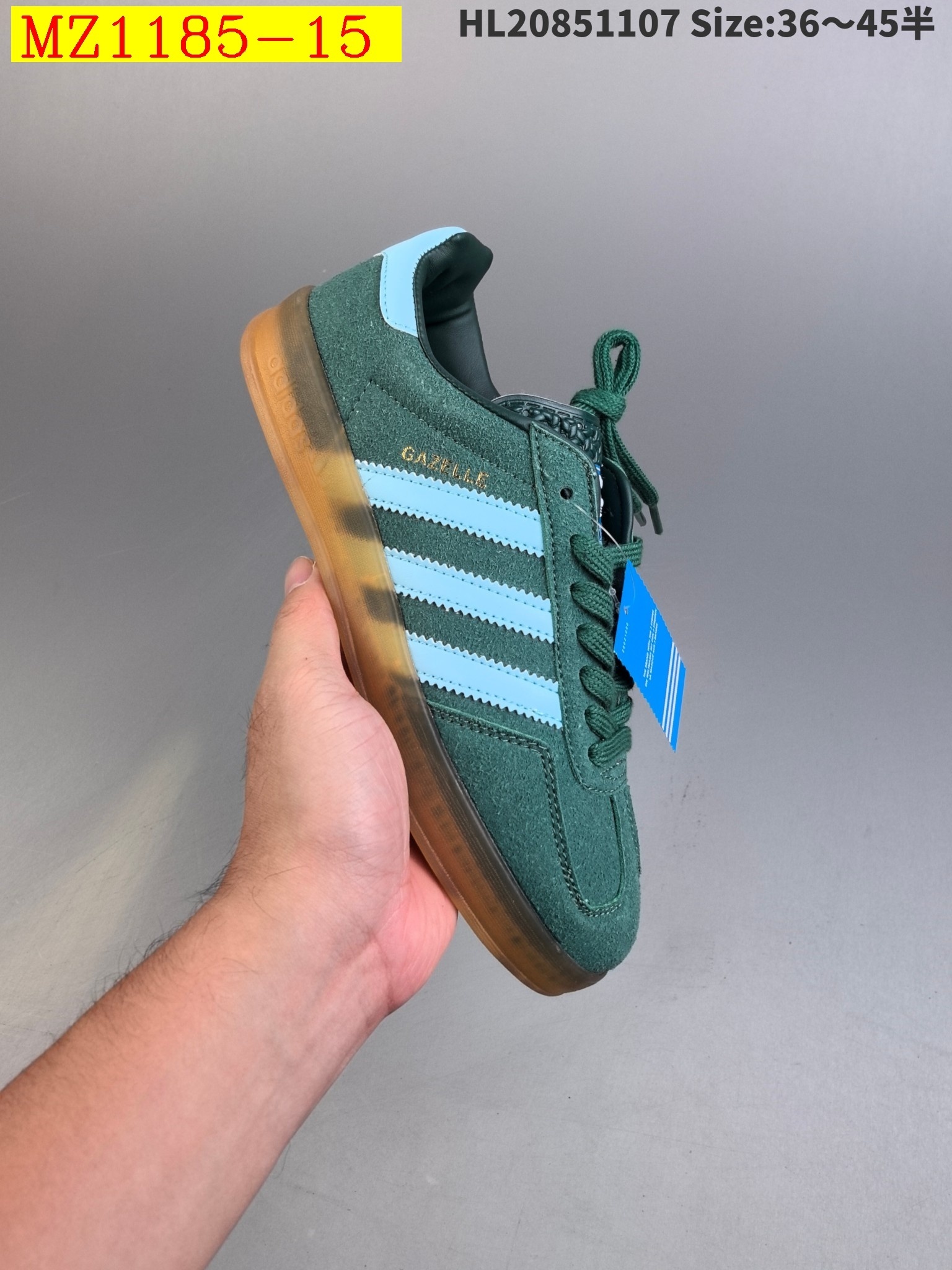 39$ Adidas Originals Gazelle color 1-18 size 36-45 half 818730 MZ1185 gallery