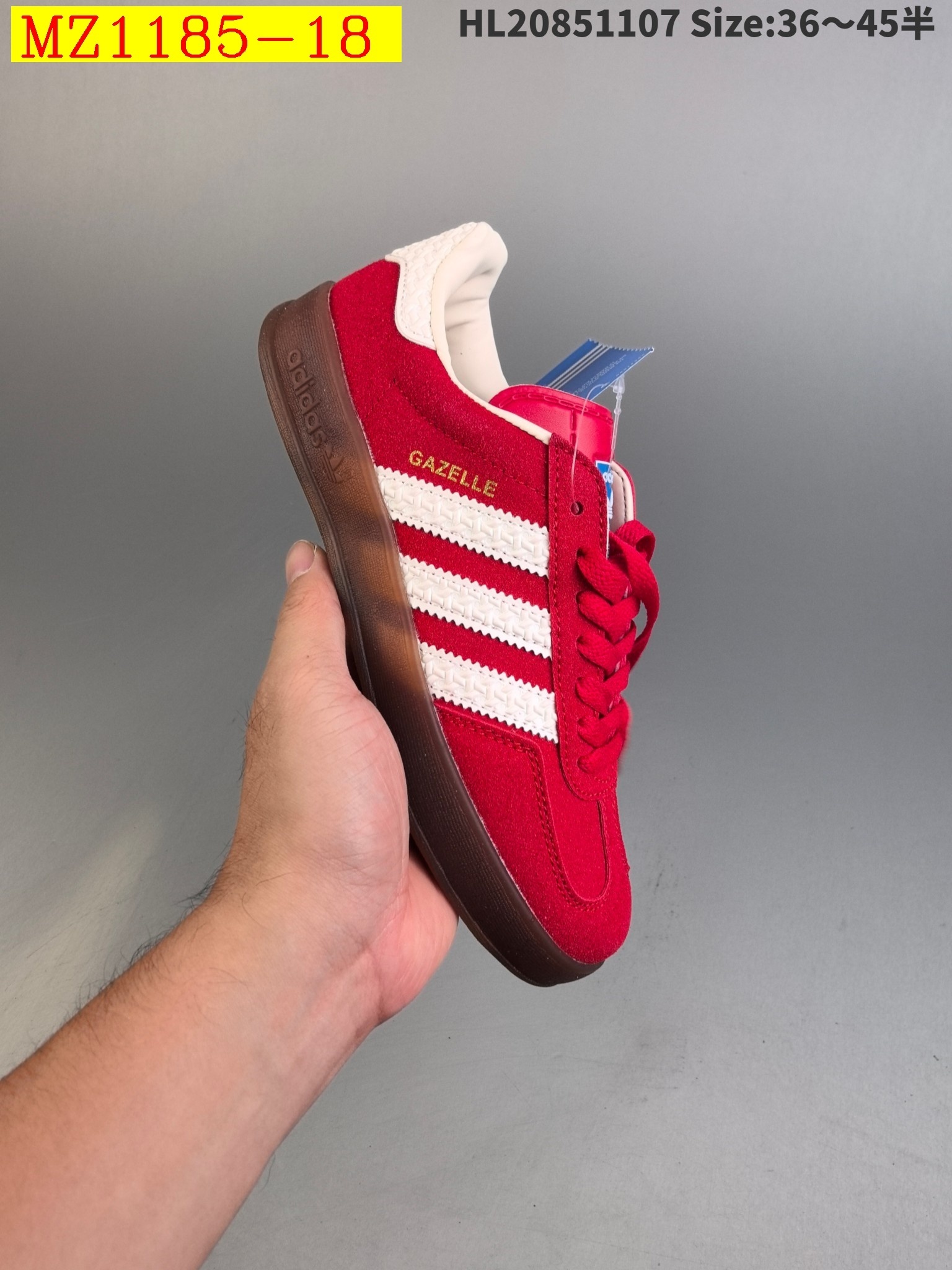 39$ Adidas Originals Gazelle color 1-18 size 36-45 half 818730 MZ1185 gallery