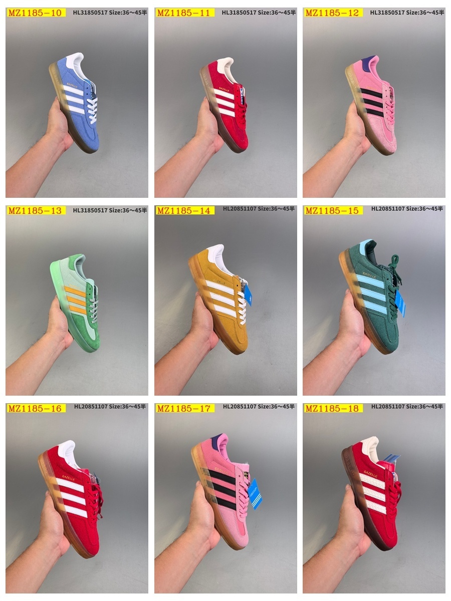 39$ Adidas Originals Gazelle color 1-18 size 36-45 half 818730 MZ1185 gallery