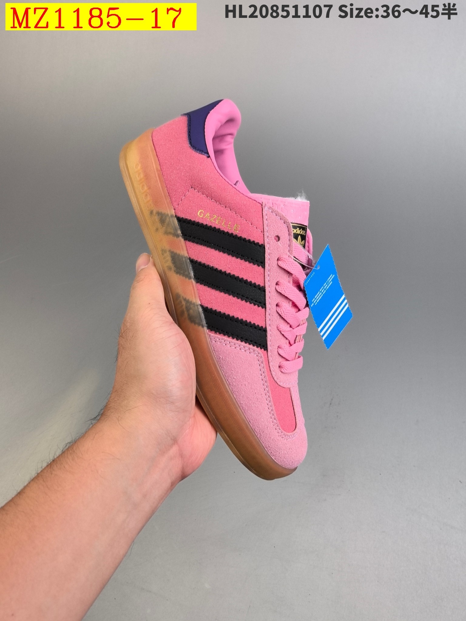 39$ Adidas Originals Gazelle color 1-18 size 36-45 half 818730 MZ1185 gallery